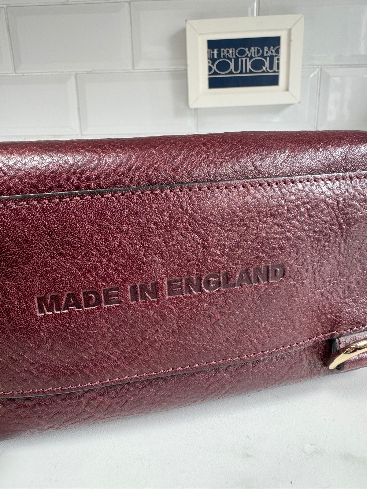 Mulberry “Limited Edition” Mini Cara Delevigne Backpack - Oxblood NVT
