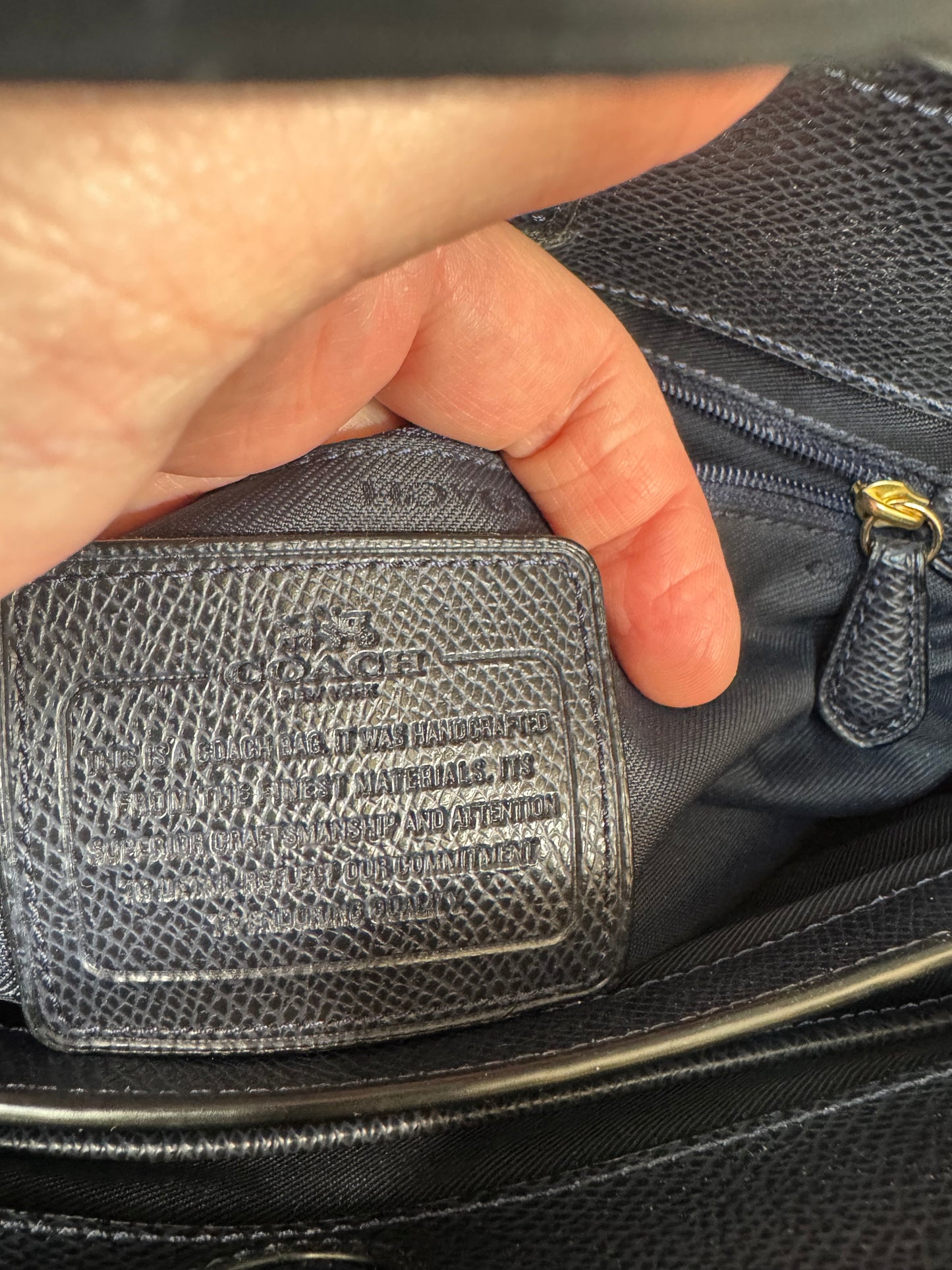 Coach Turnlock Carryall - Navy