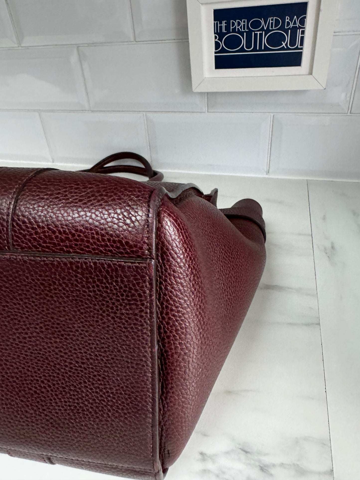 Mulberry Large Zipped Bayswater - Oxblood