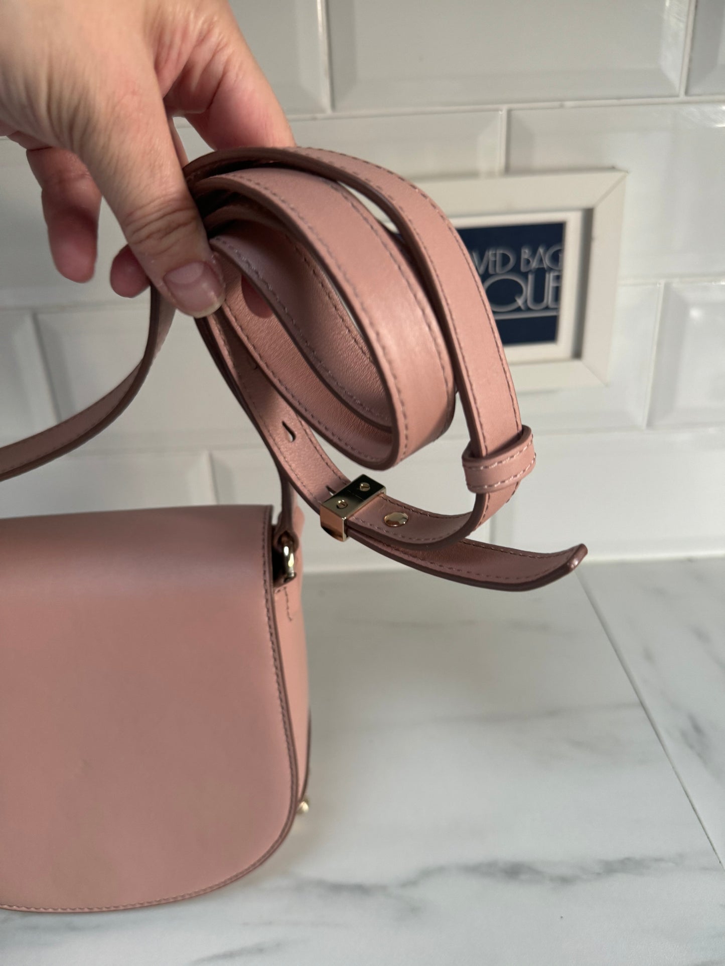 Alexander Wang Alpha Lia Saddle Bag - Blush Pink