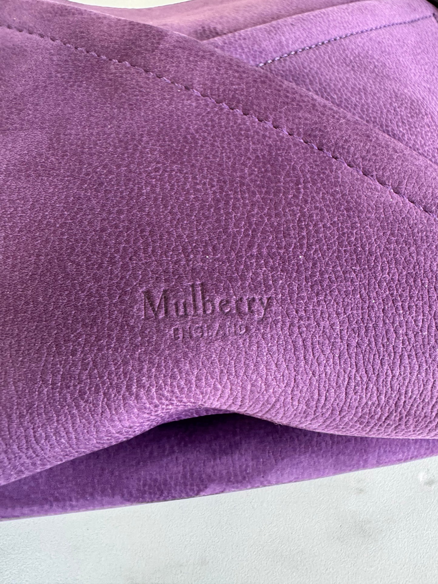 Mulberry M Zipped Pouch - Amethyst