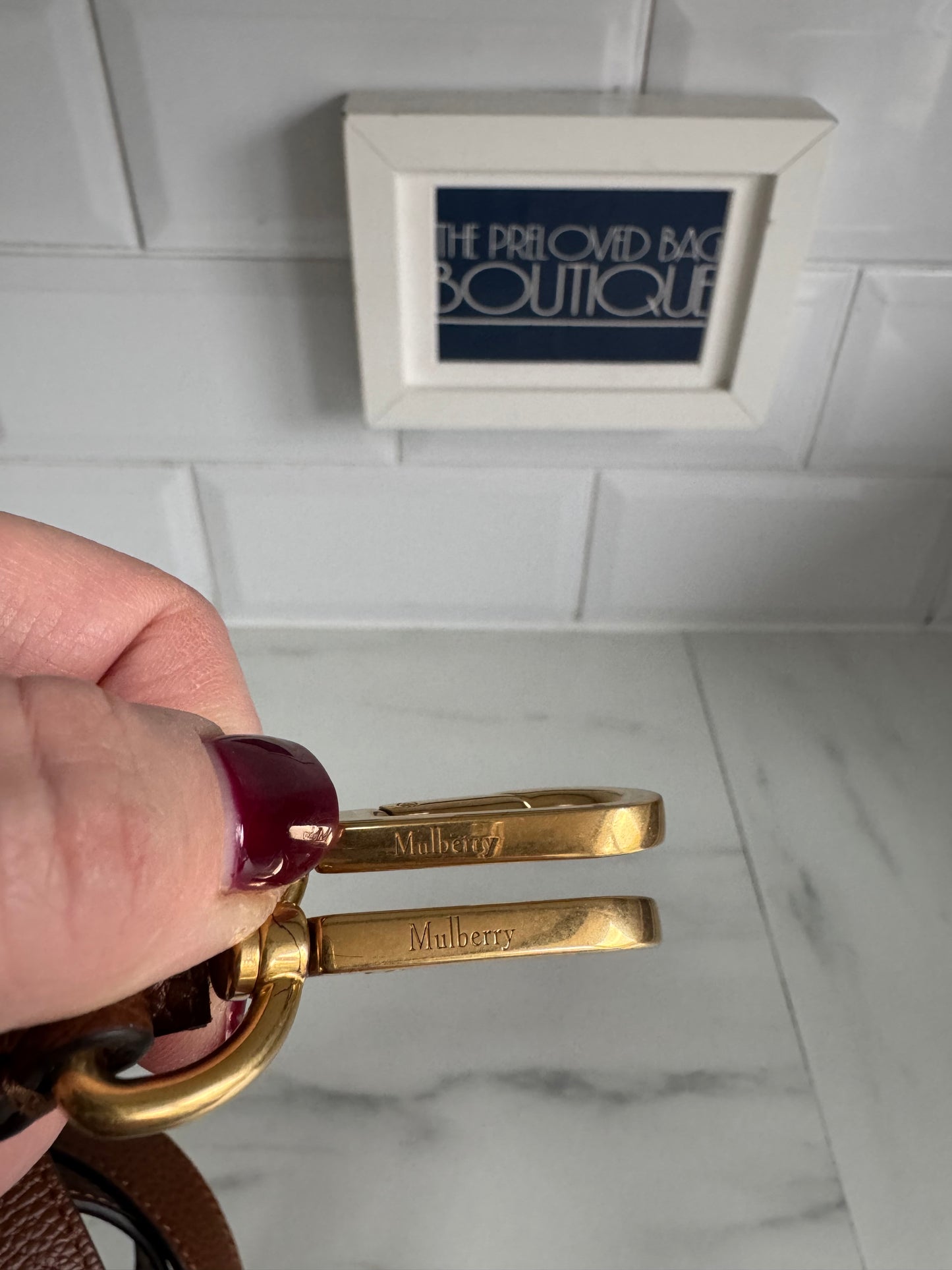 Mulberry Leather Strap - Oak