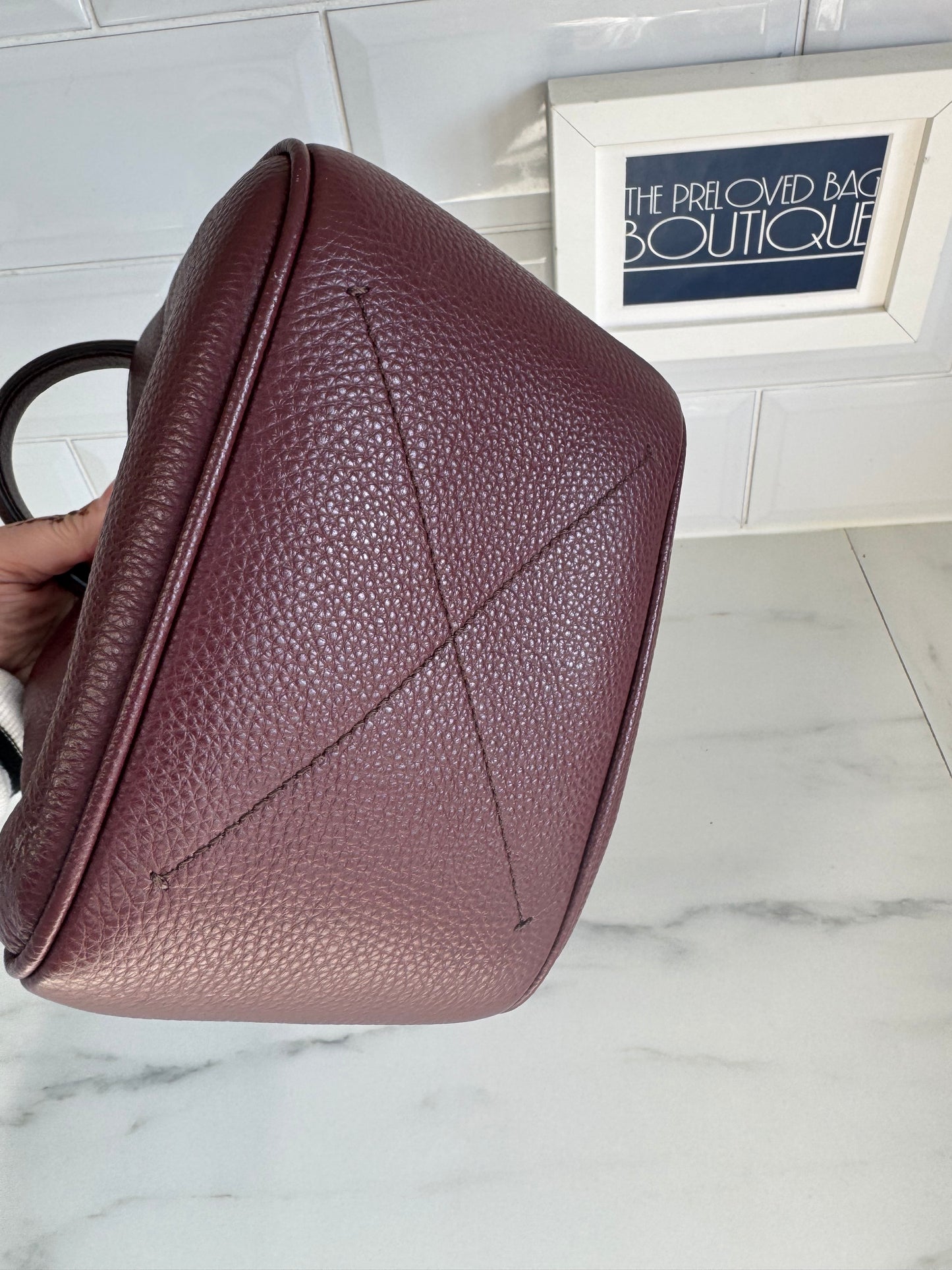 Mulberry Hampstead Bucket Bag - Oxblood