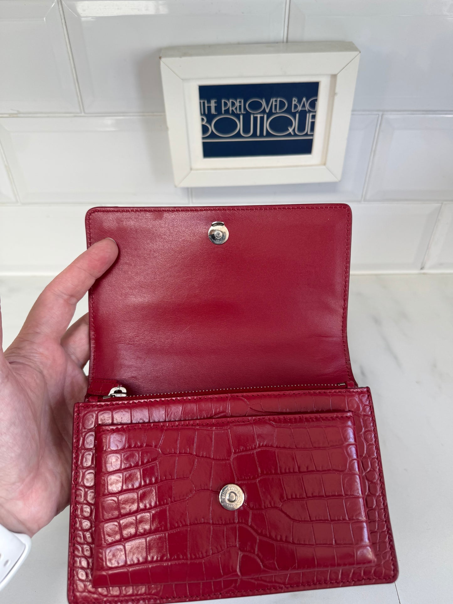 Saint Laurent Mini Sunset - Red
