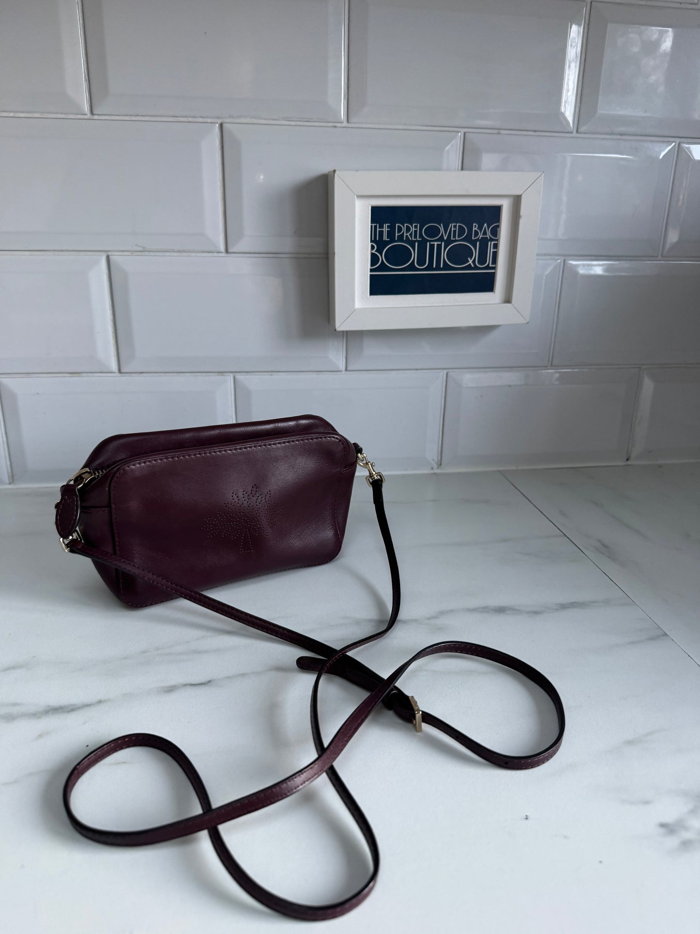 Mulberry Blossom Pochette - Oxblood