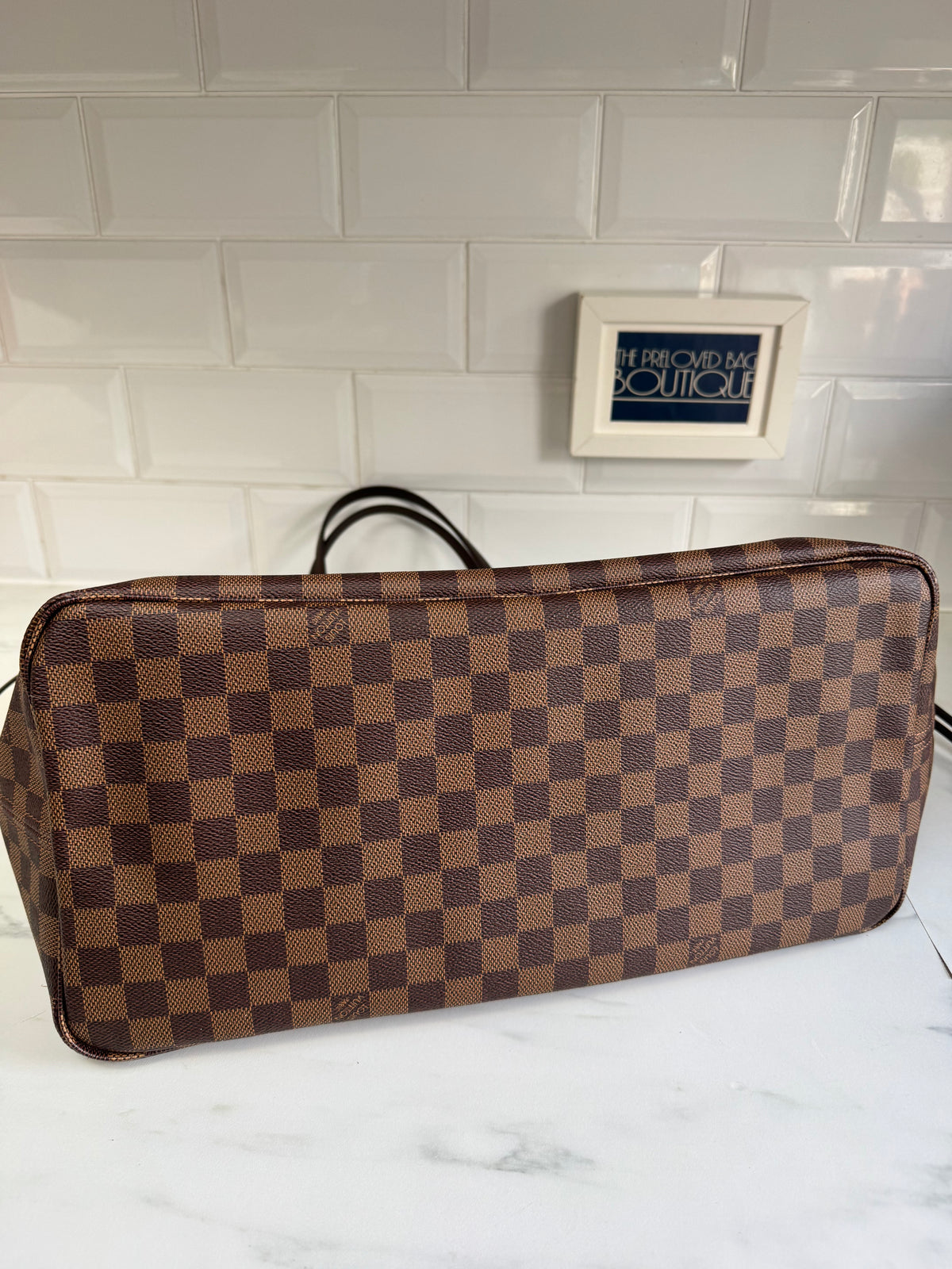 Louis Vuitton GM Neverfull Bag and Pouch - Brown Damier Ebene