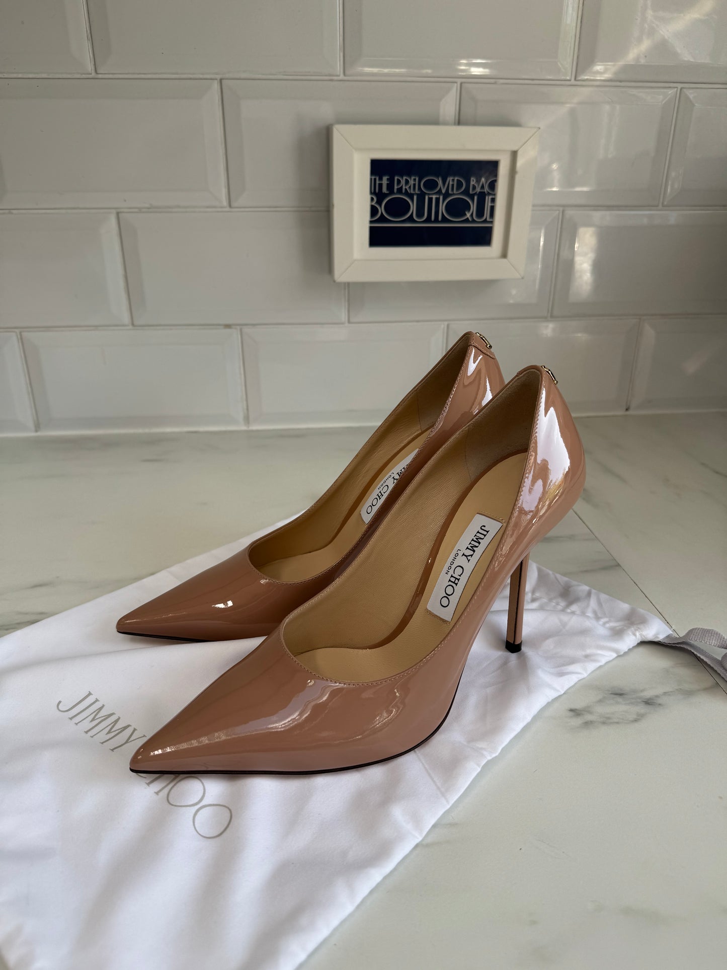 Jimmy Choo Love 100  Heels - Ballet Pink