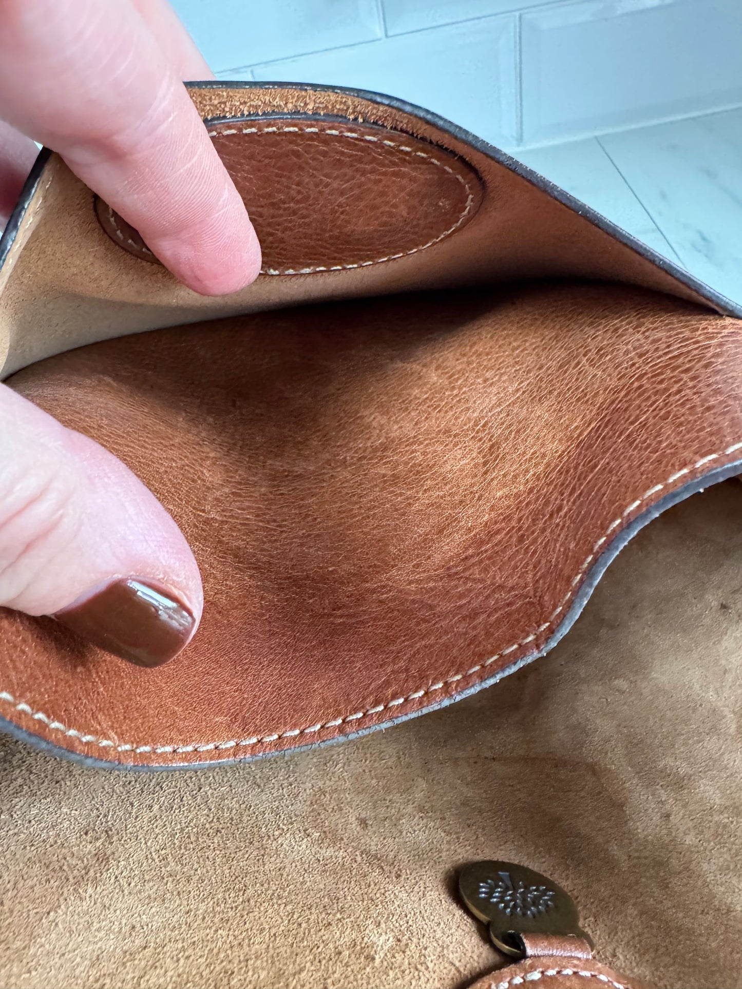 Mulberry Large Antony/Messenger -Oak