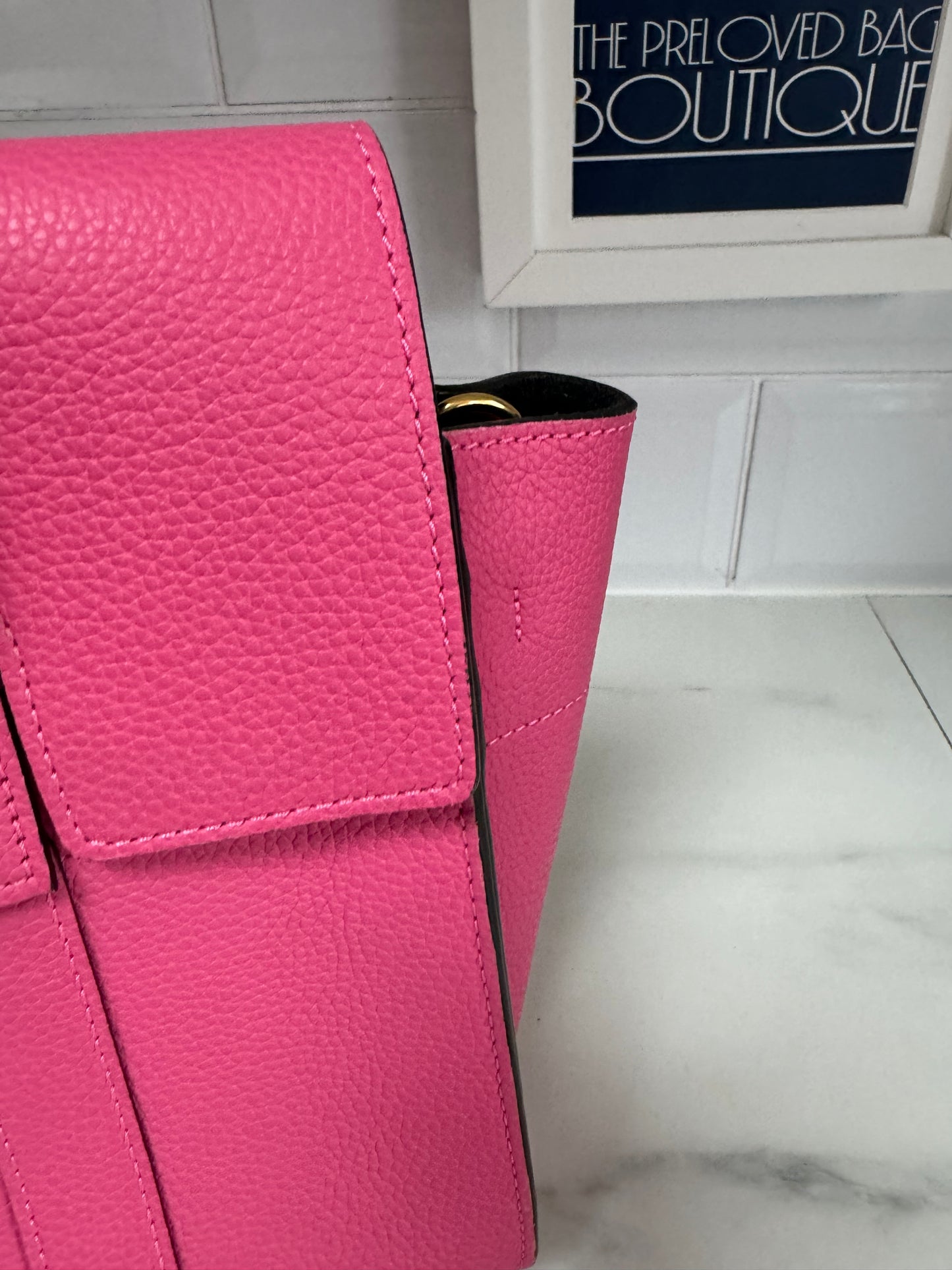 Mulberry Small Bayswater with strap - Candy Pink