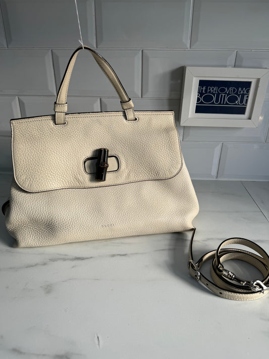 Gucci Medium Bamboo Daily - Light Beige