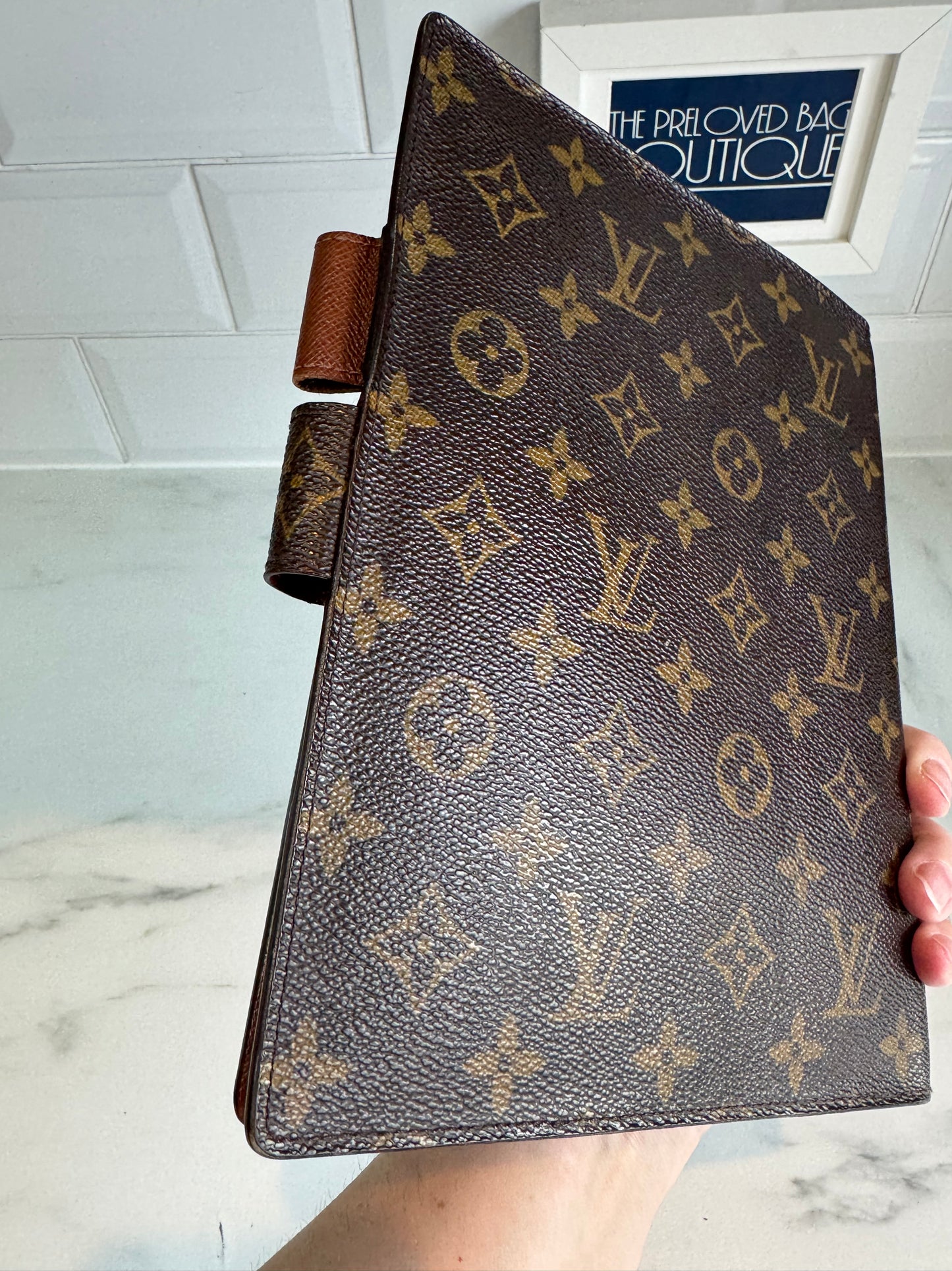 Louis Vuitton Large Ring Agenda Cover - Monogram Brown