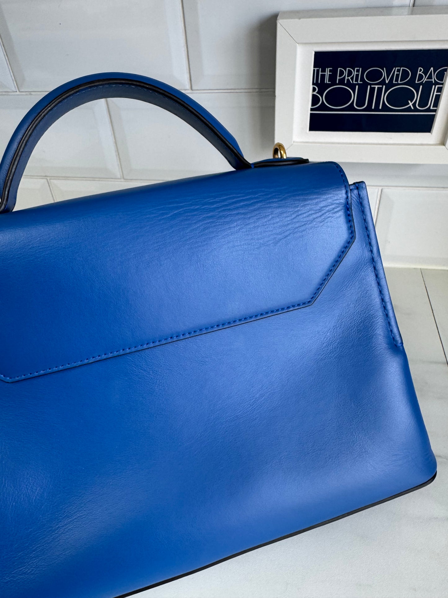 Mulberry Small Seaton - Porcelain Blue