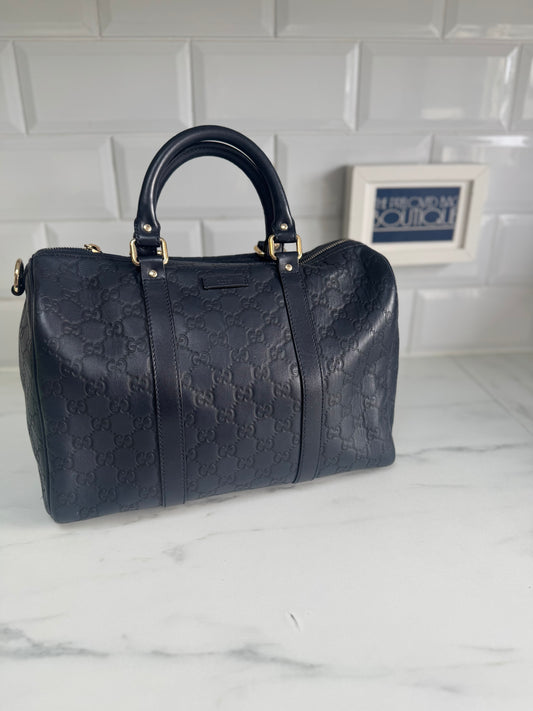 Gucci Boston Guccissima Joy Hold-all - Navy