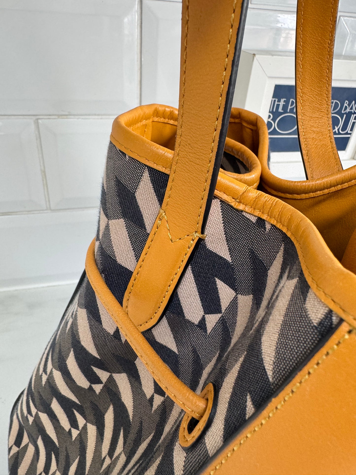 Mulberry Small Millie Tote - Deep Amber & Monogram