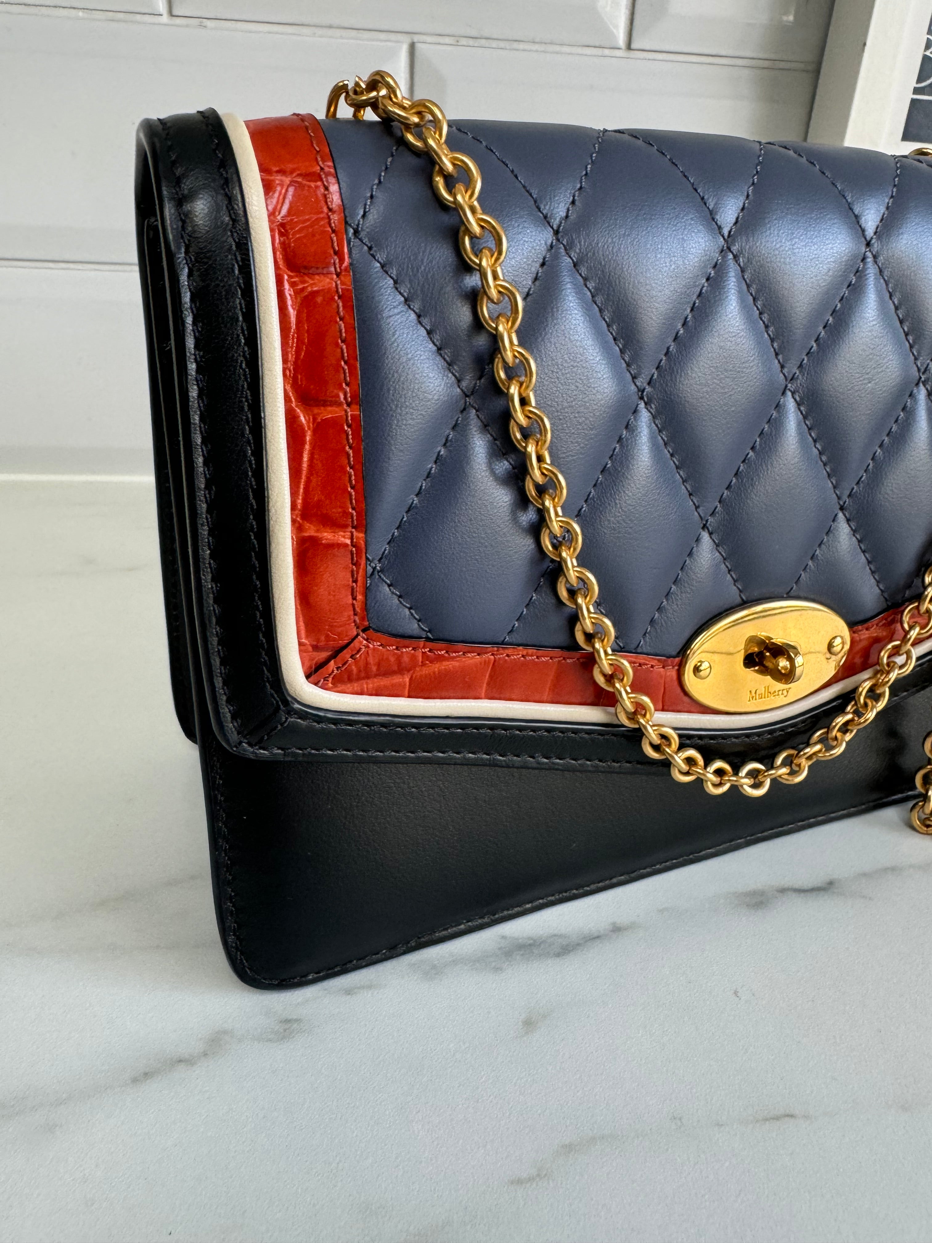 【MULBERRY】DARLEY SHOULDER BAG Mulberry Small Darley Shoulder Bag | Blue | FARFETCH UK