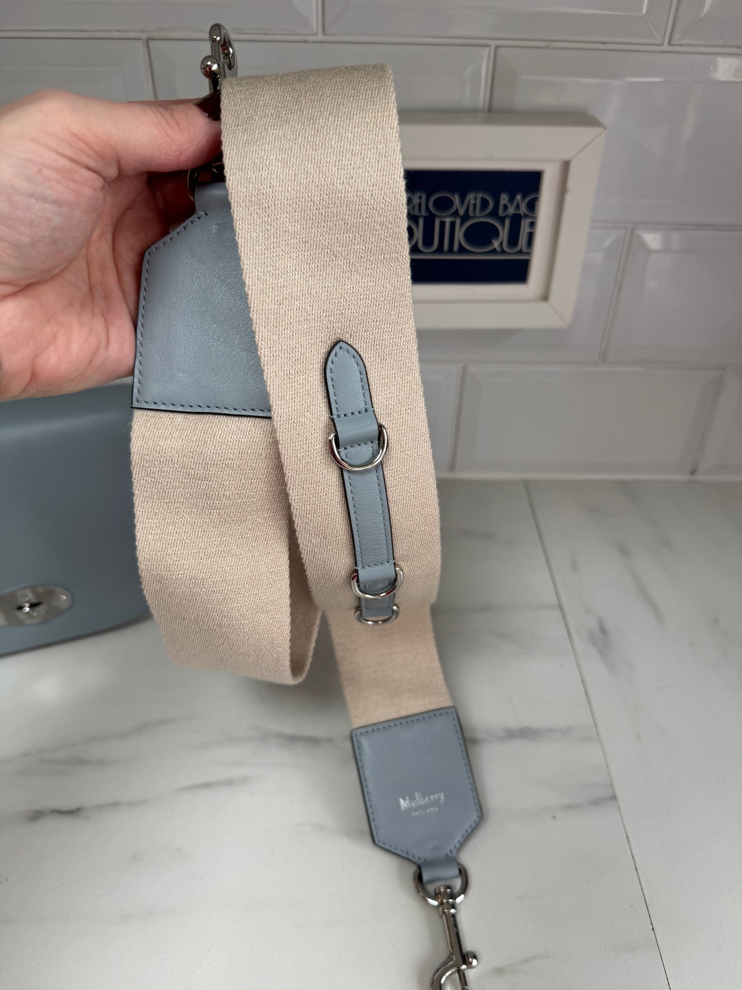 Mulberry Darley Satchel - Cloud