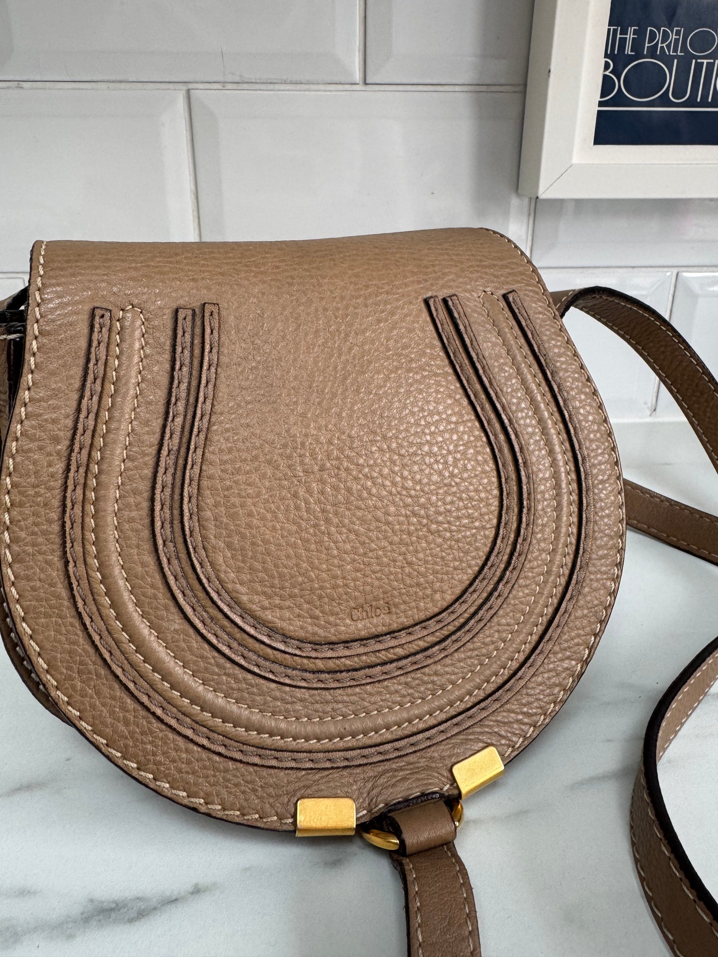 Chloé Small Marcie Satchel- Nut