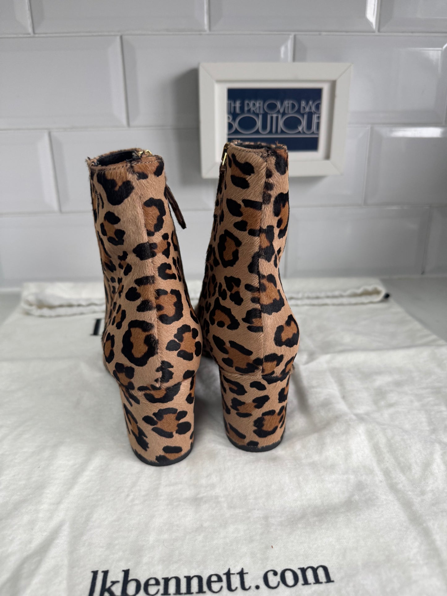 LK Bennett Simi Ankle Boots - Leopard Print