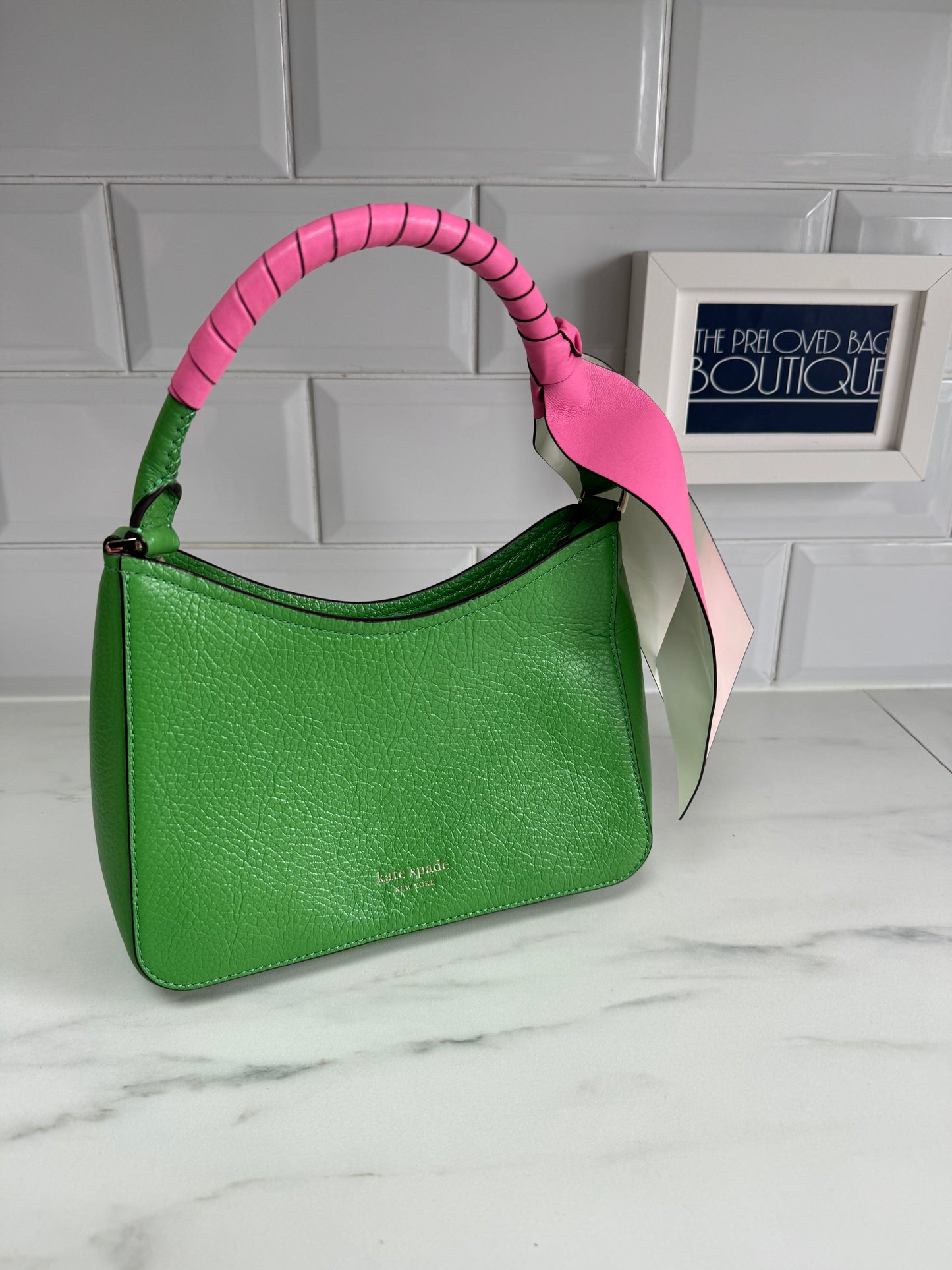 Kate Spade Dolly Small Sweet Pea Shoulder Bag - Green & Pink