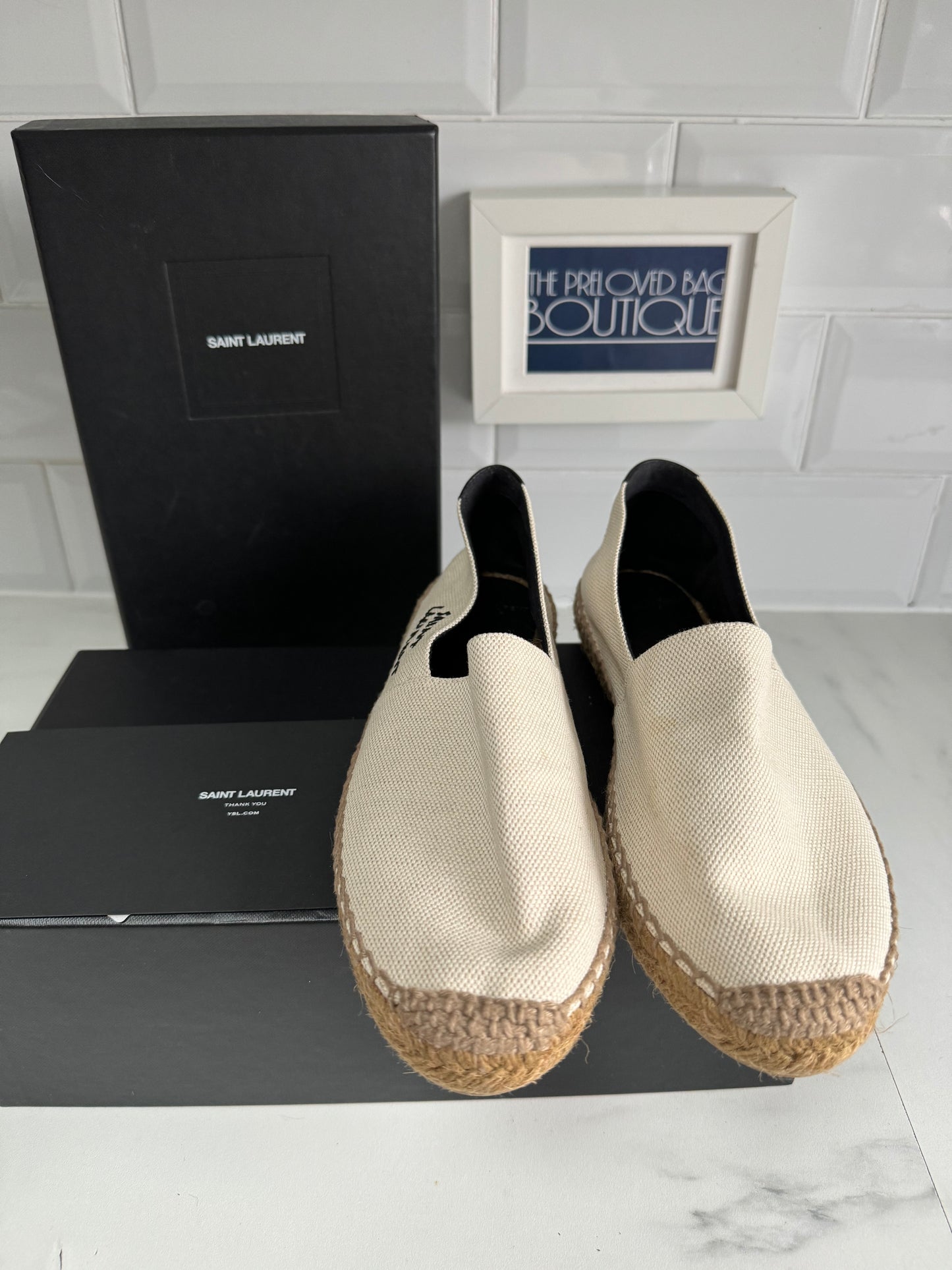 Saint Laurent Espadrilles - Cream