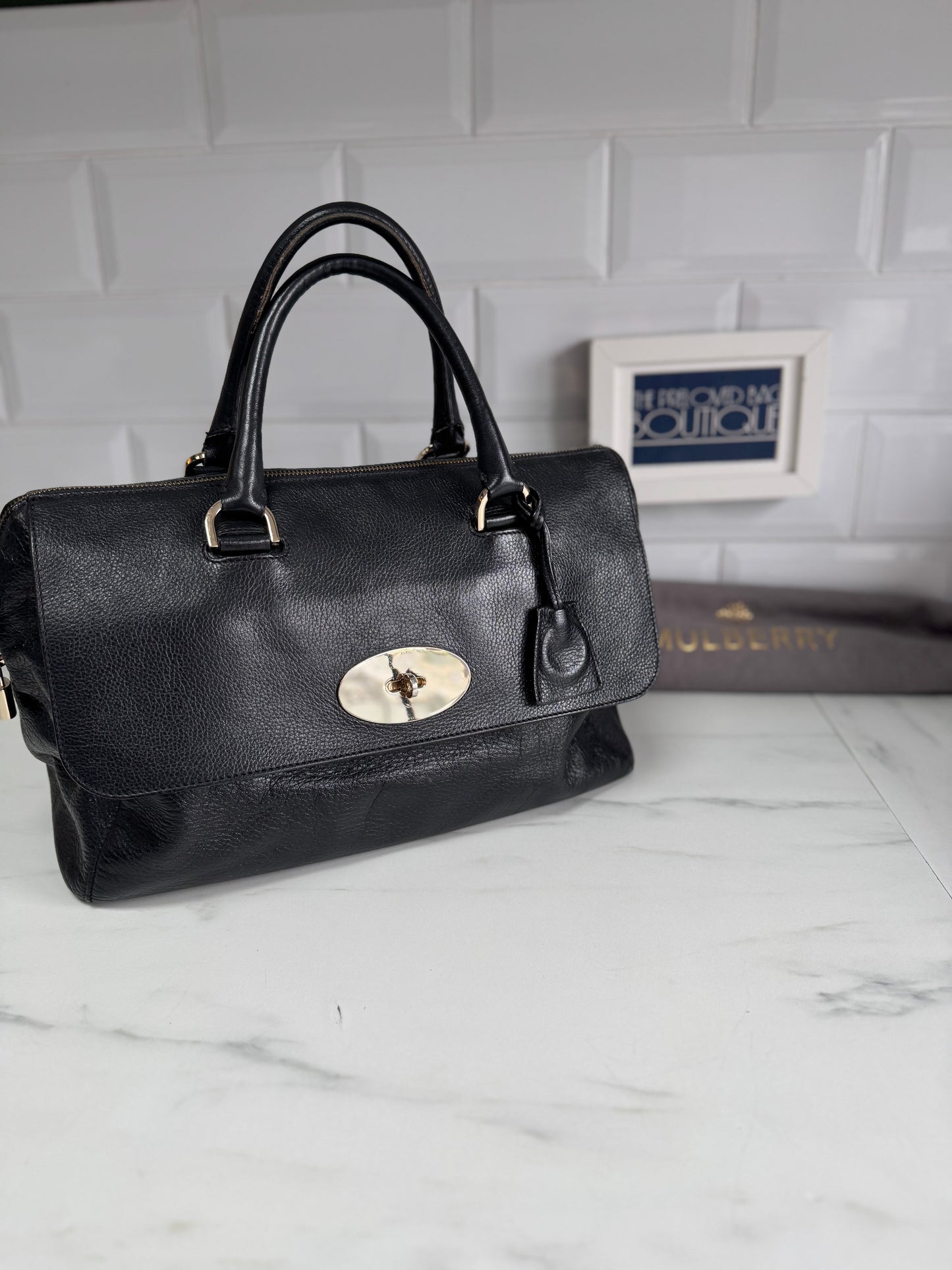 Mulberry Large Del Rey - Black