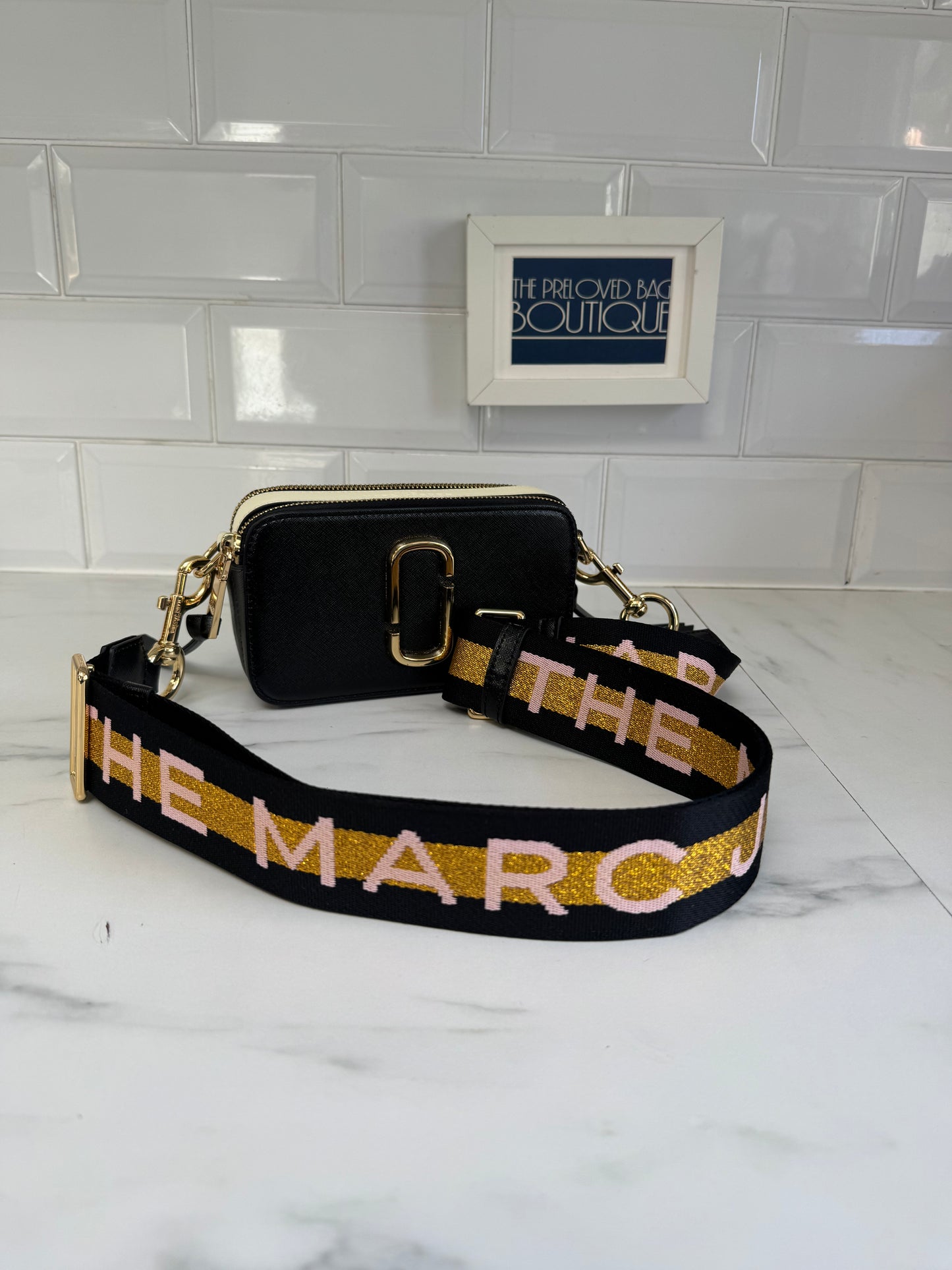 Marc Jacobs Snapshot Camera Bag - Black and White