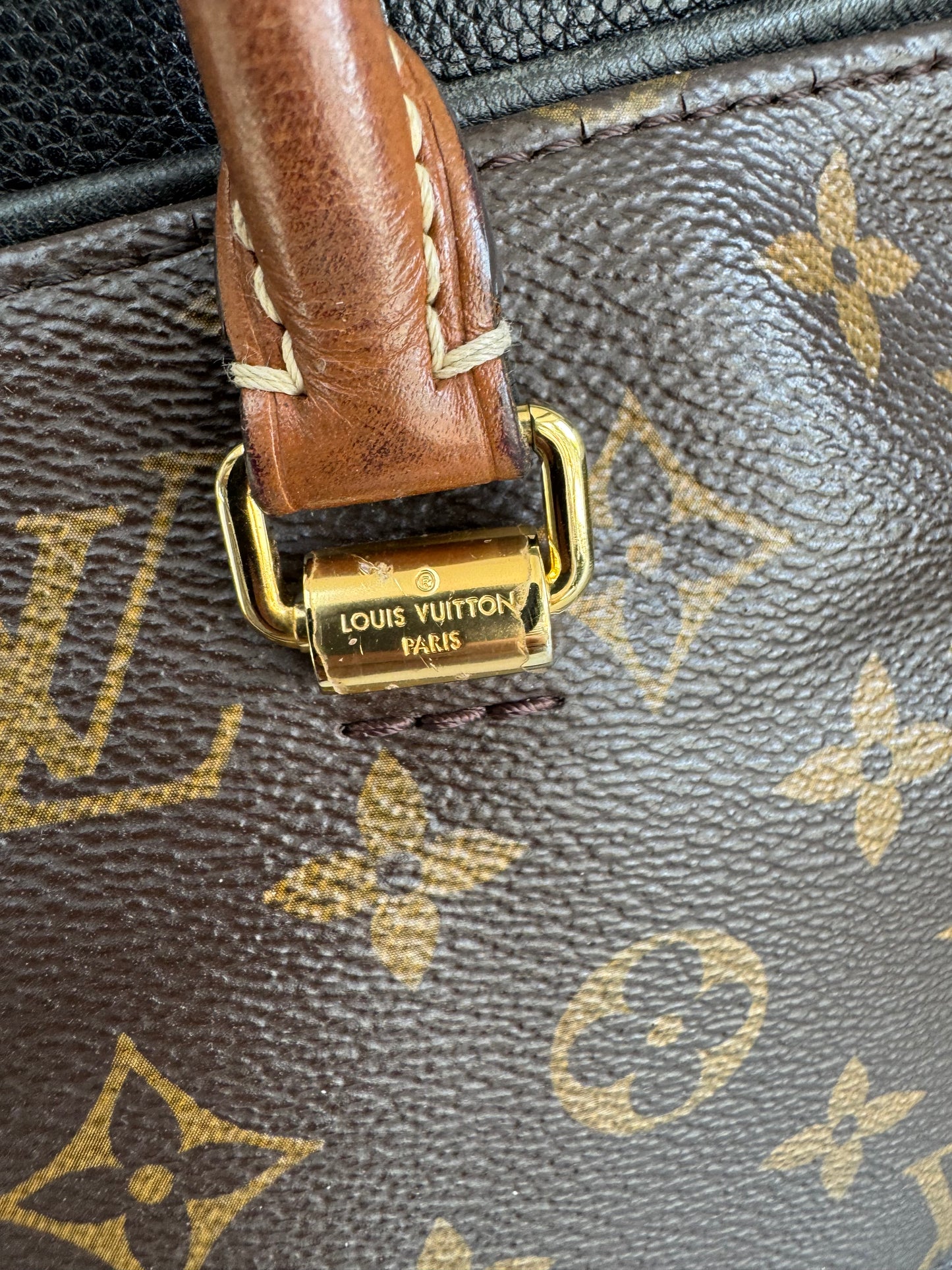 Louis Vuitton Pallas Noir Shoulder Bag - Monogram Brown