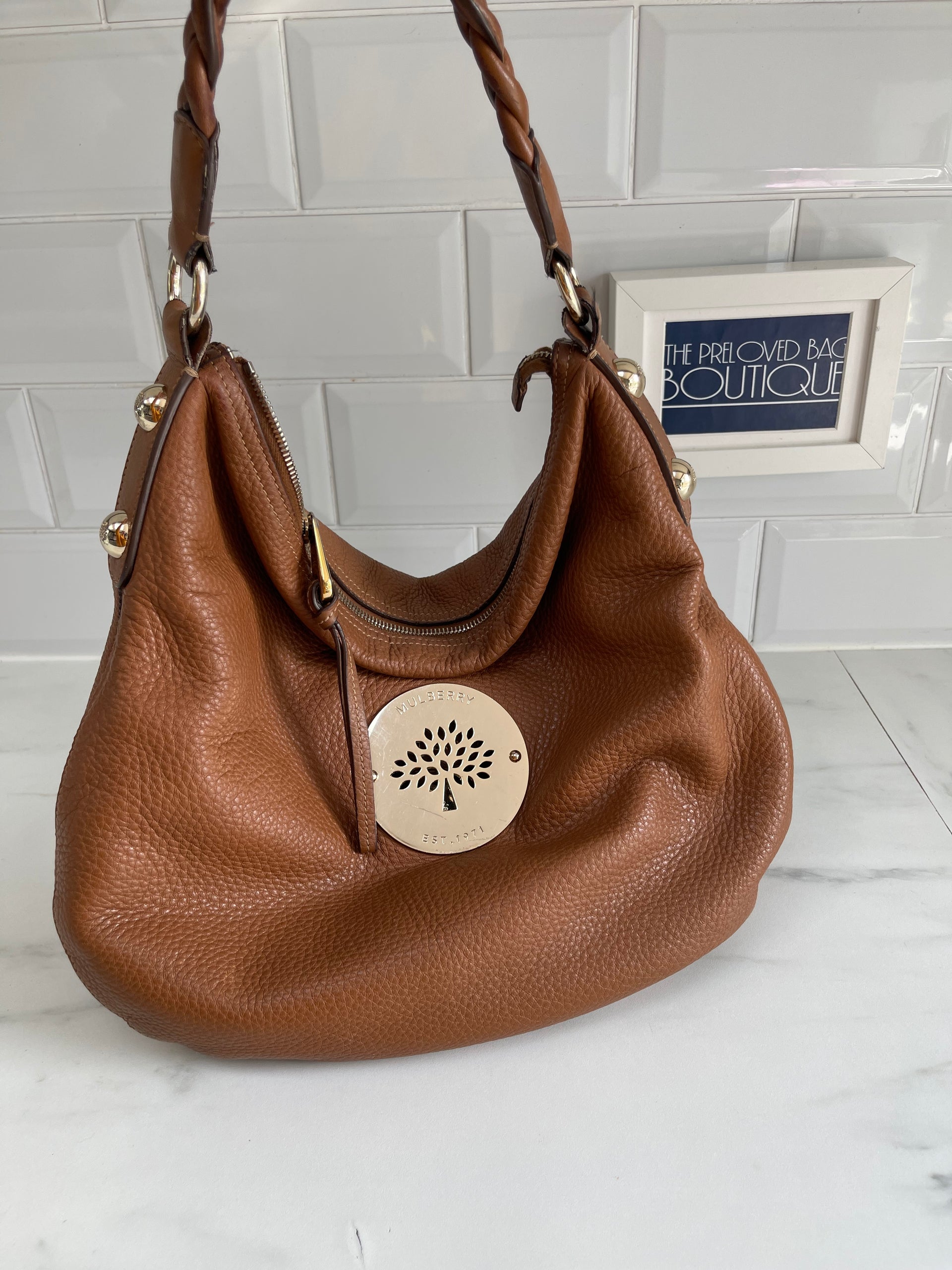Mulberry daria medium hobo handbag oak Clearance
