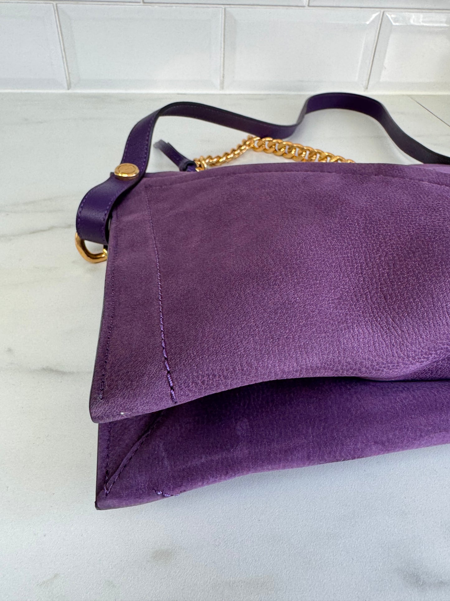 Mulberry M Zipped Pouch - Amethyst