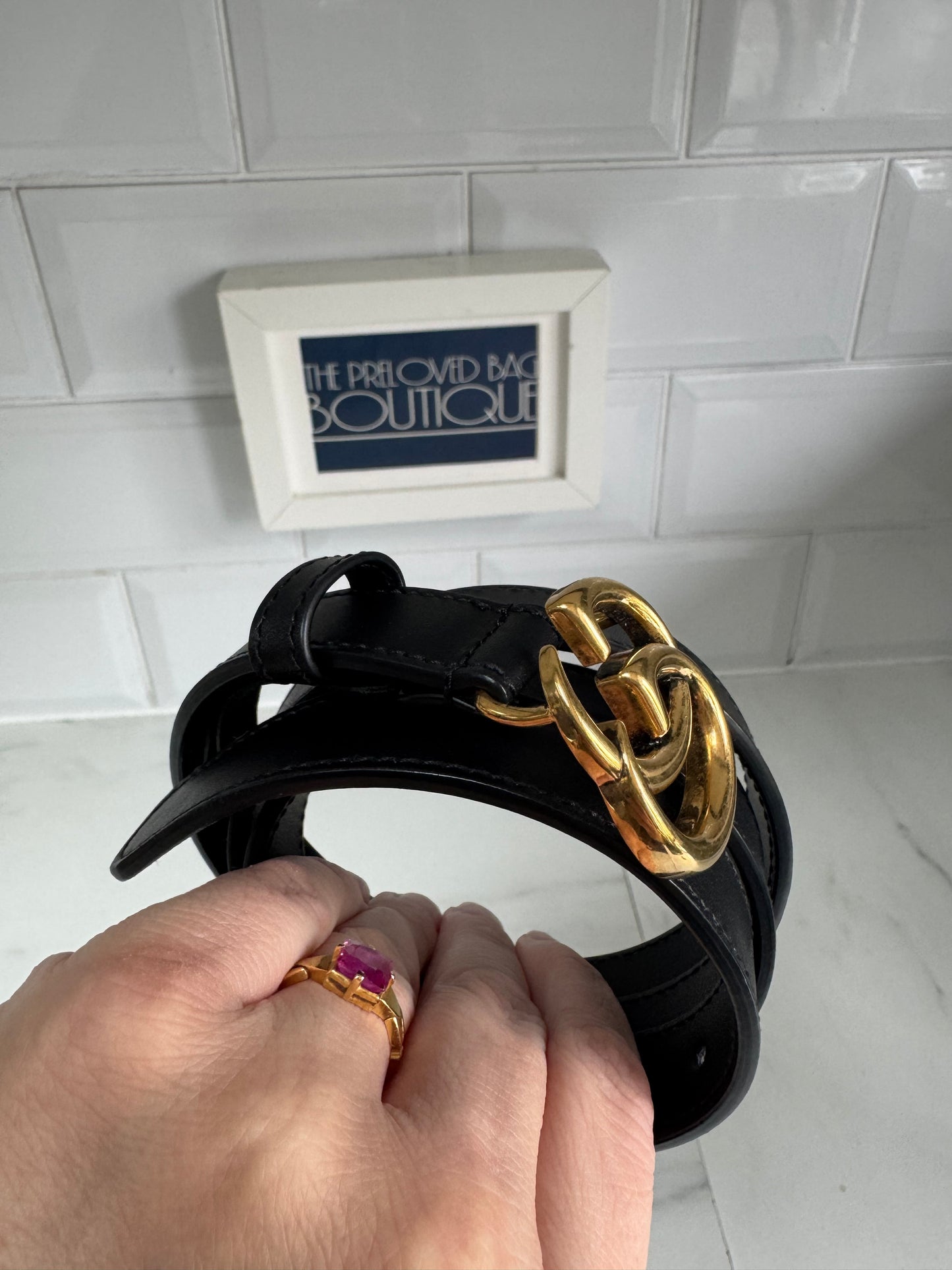 Gucci Slim Belt - Black