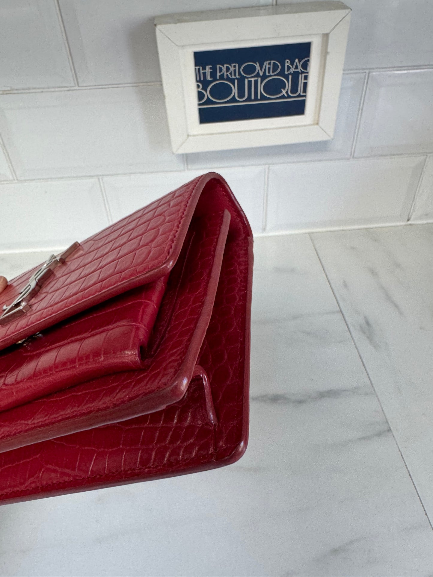 Saint Laurent Mini Sunset - Red