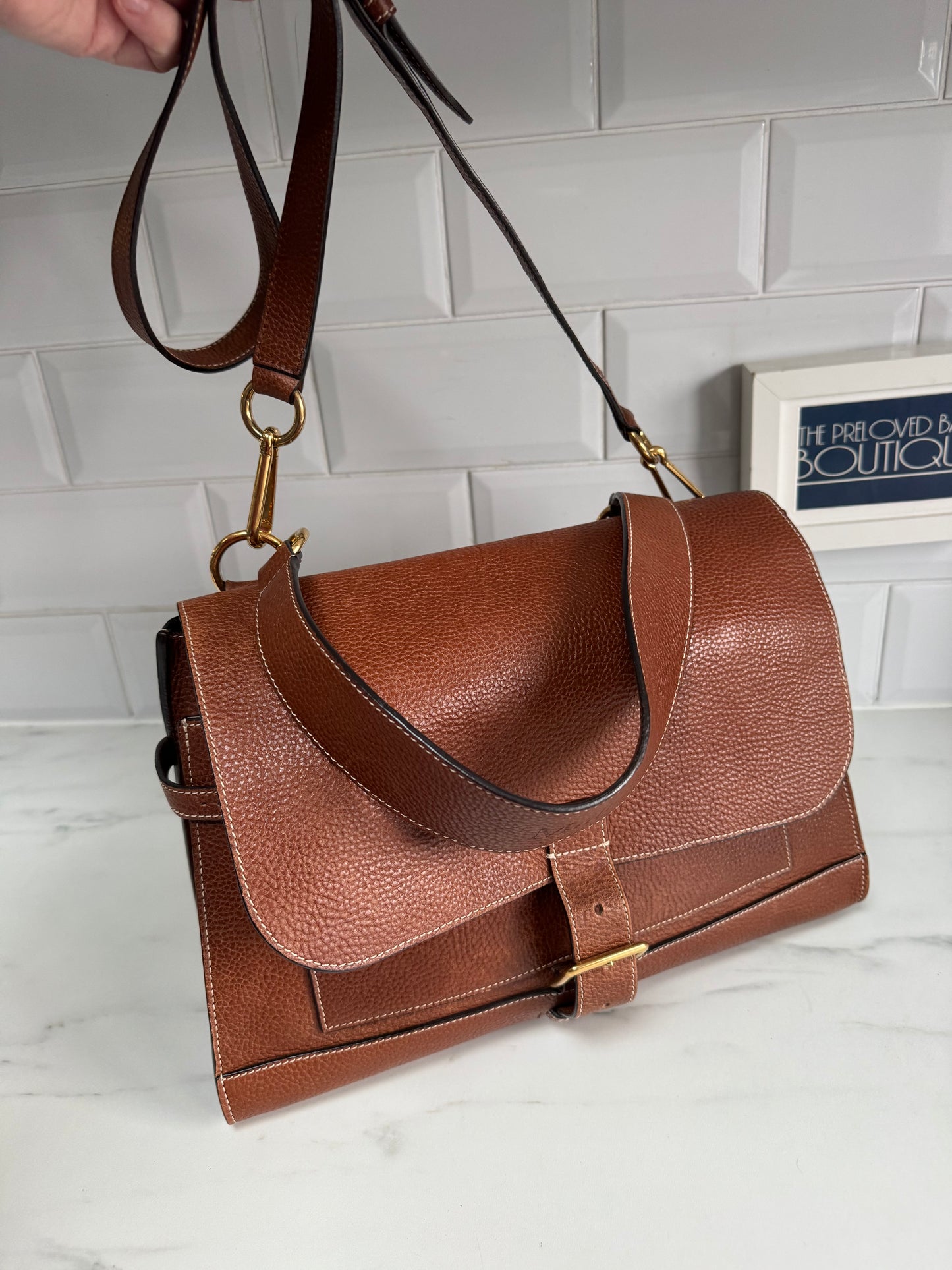 Mulberry Chiltern Satchel - Oak