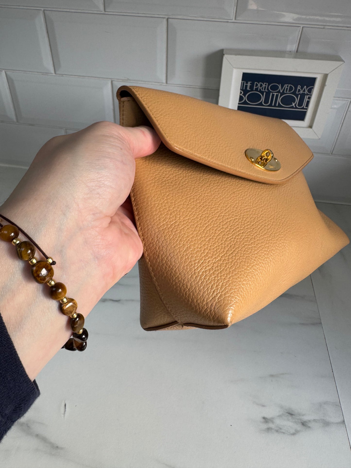 Mulberry Darley Cosmetic Pouch - Deer Brown