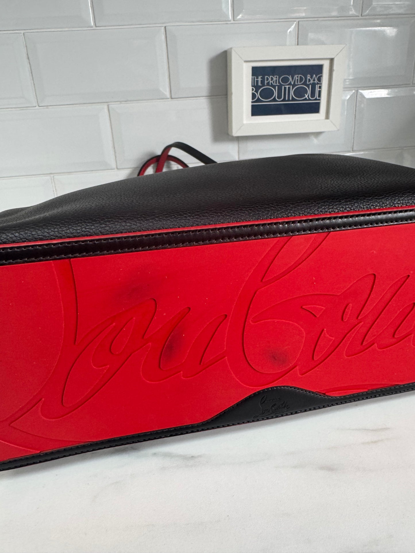 Christian Louboutin Cabata Tote - Black and Red
