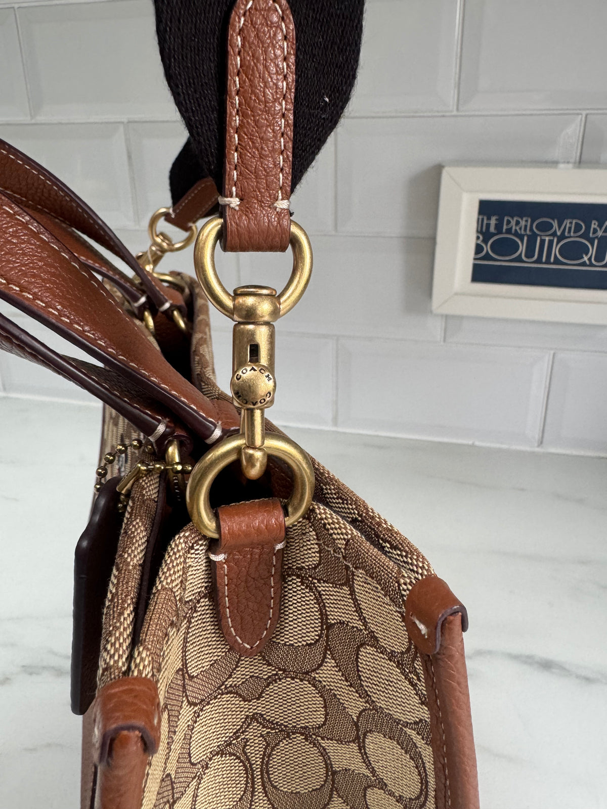 Coach Mickey Mouse Tote - Brown, Black and Red