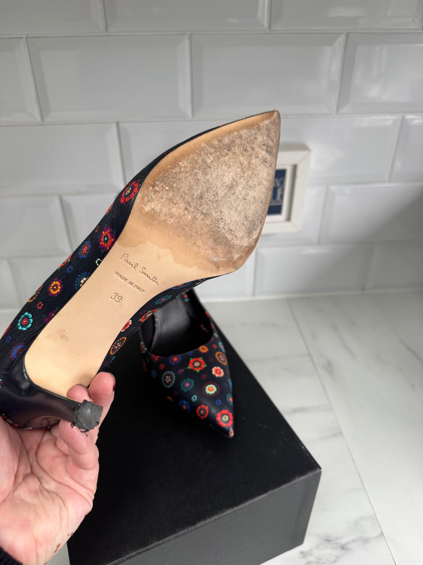 Paul Smith Patterned Heels - Blue, Red, Green, white