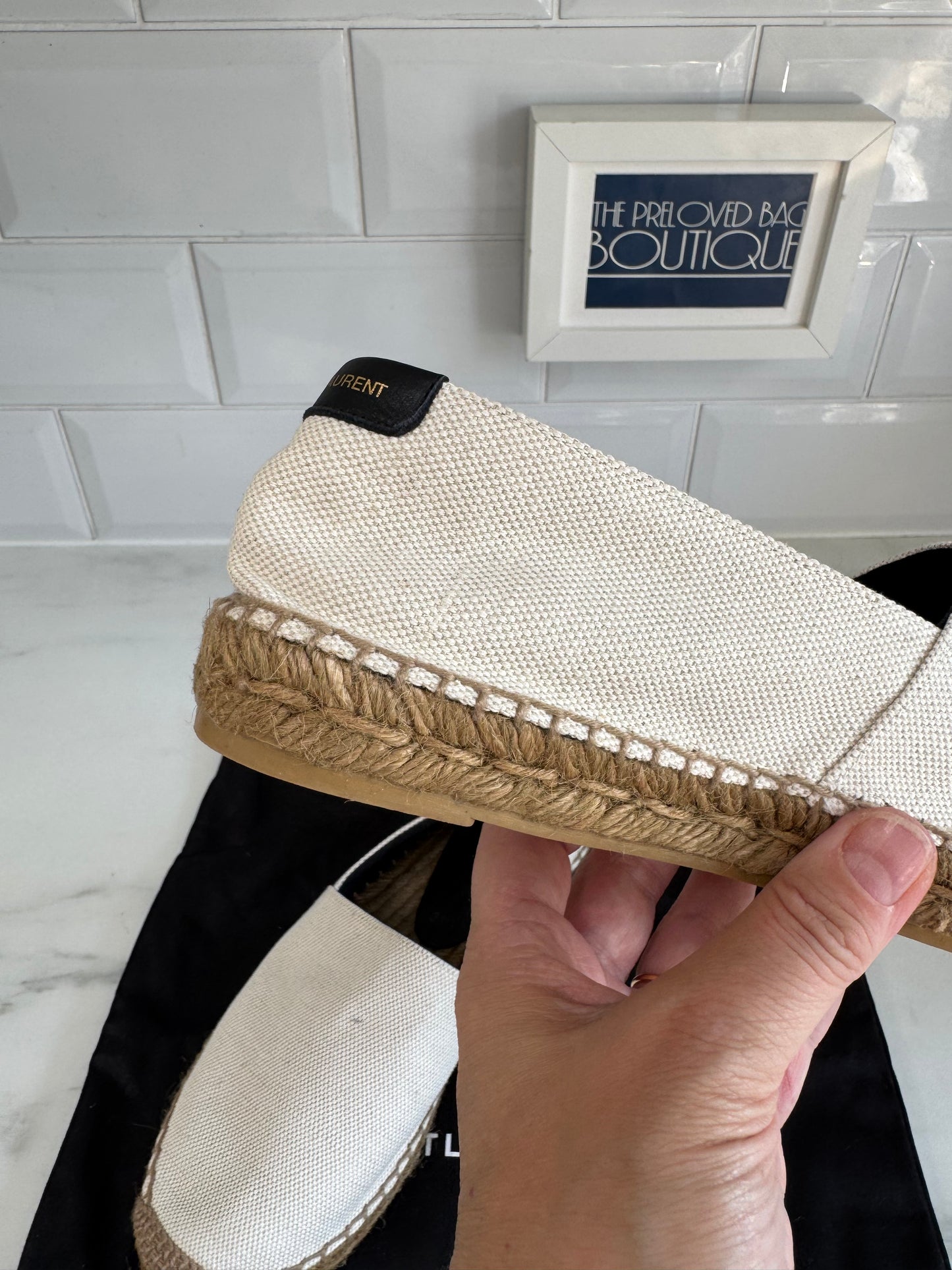 Saint Laurent Espadrilles (2) - Cream