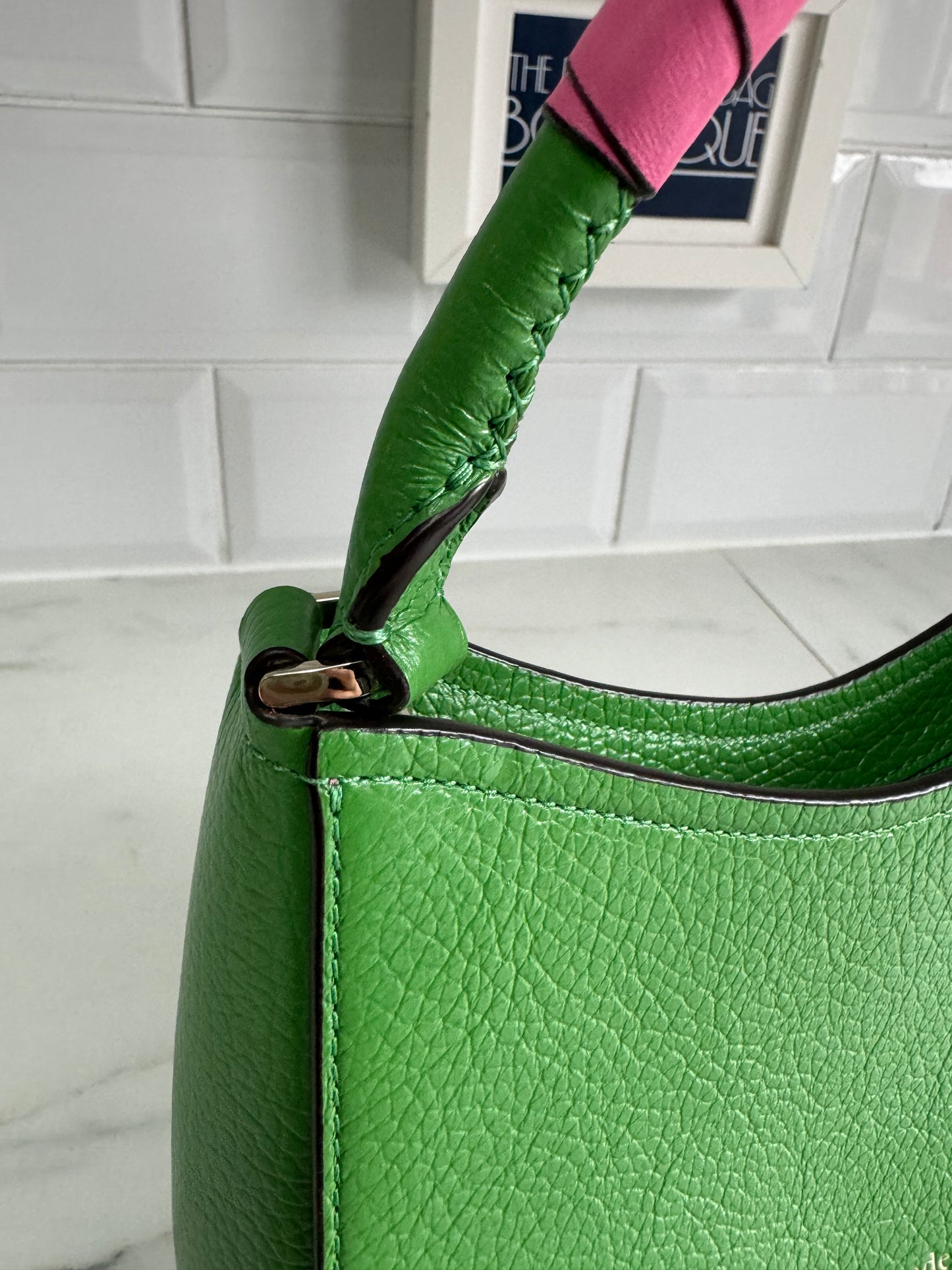 Kate Spade Dolly Small Sweet Pea Shoulder Bag - Green & Pink