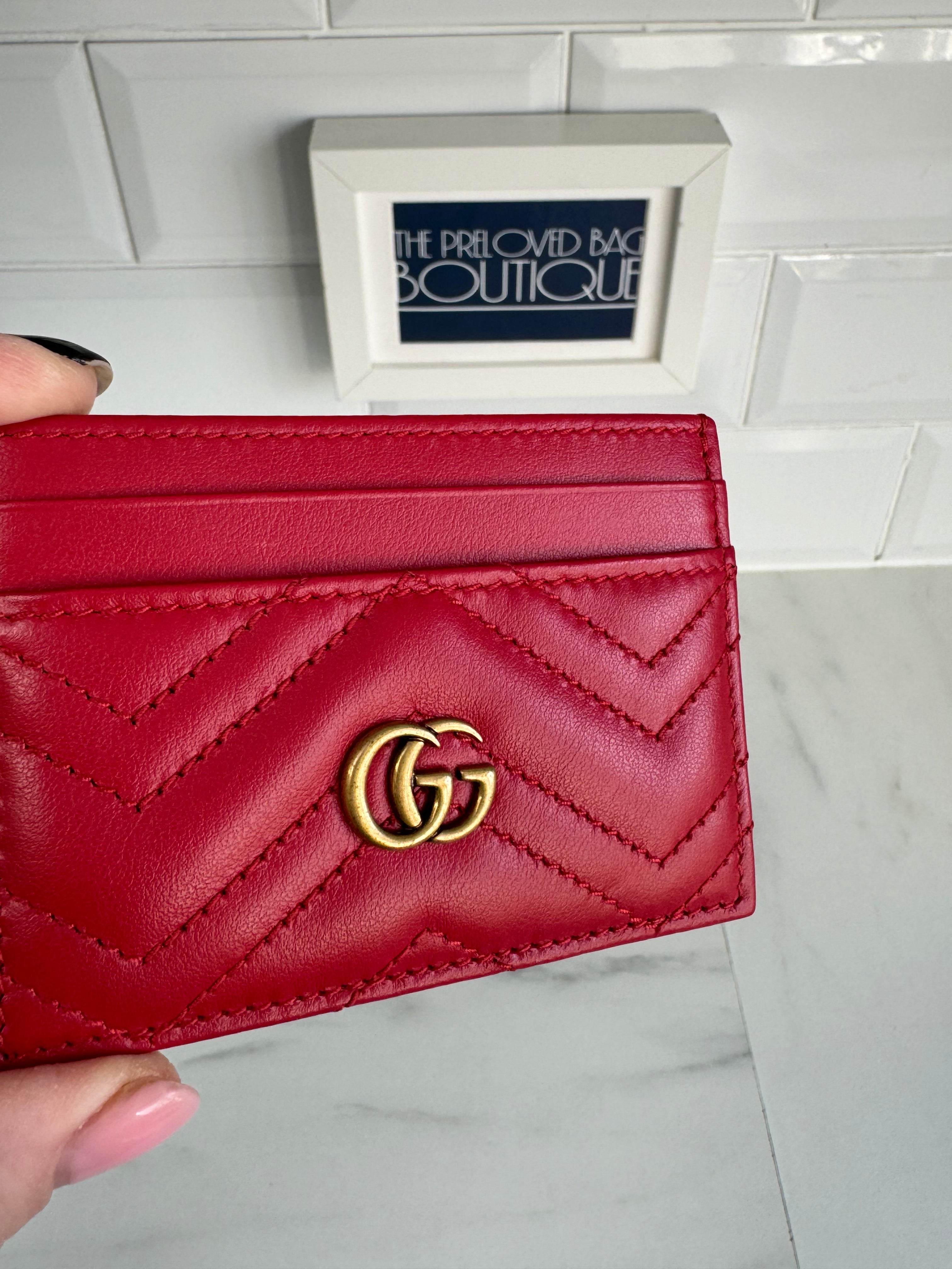 Gucci marmont deals card holder