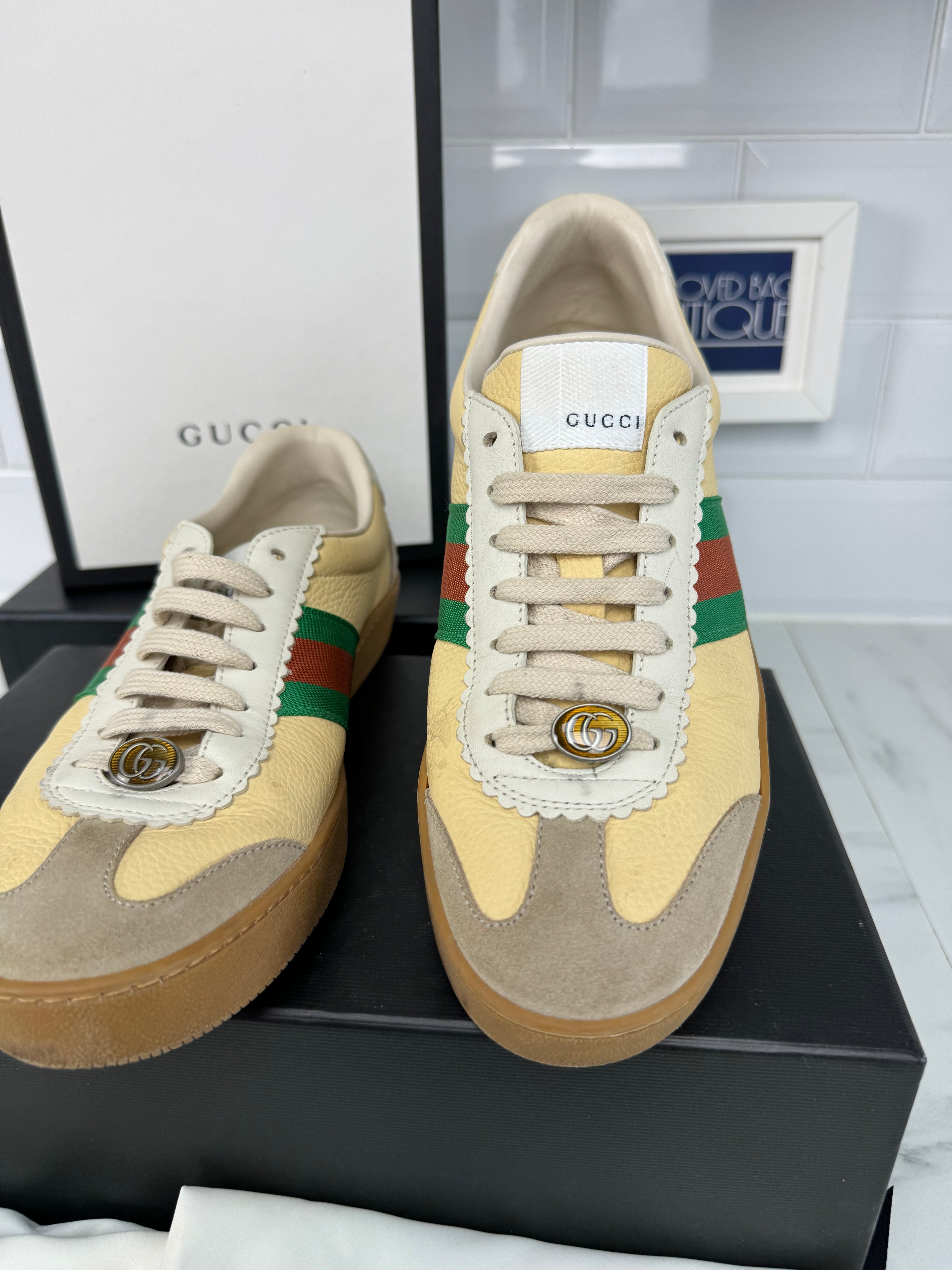 Gucci calfskin sales sneakers