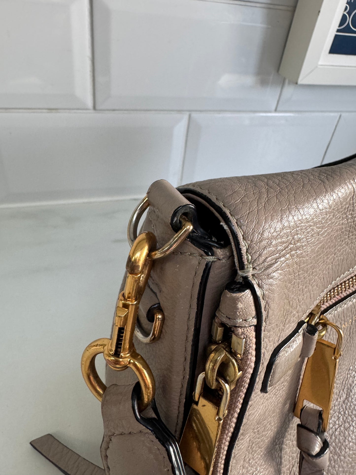 Marc Jacobs Nomad Recruit Small Saddle Bag - Grey