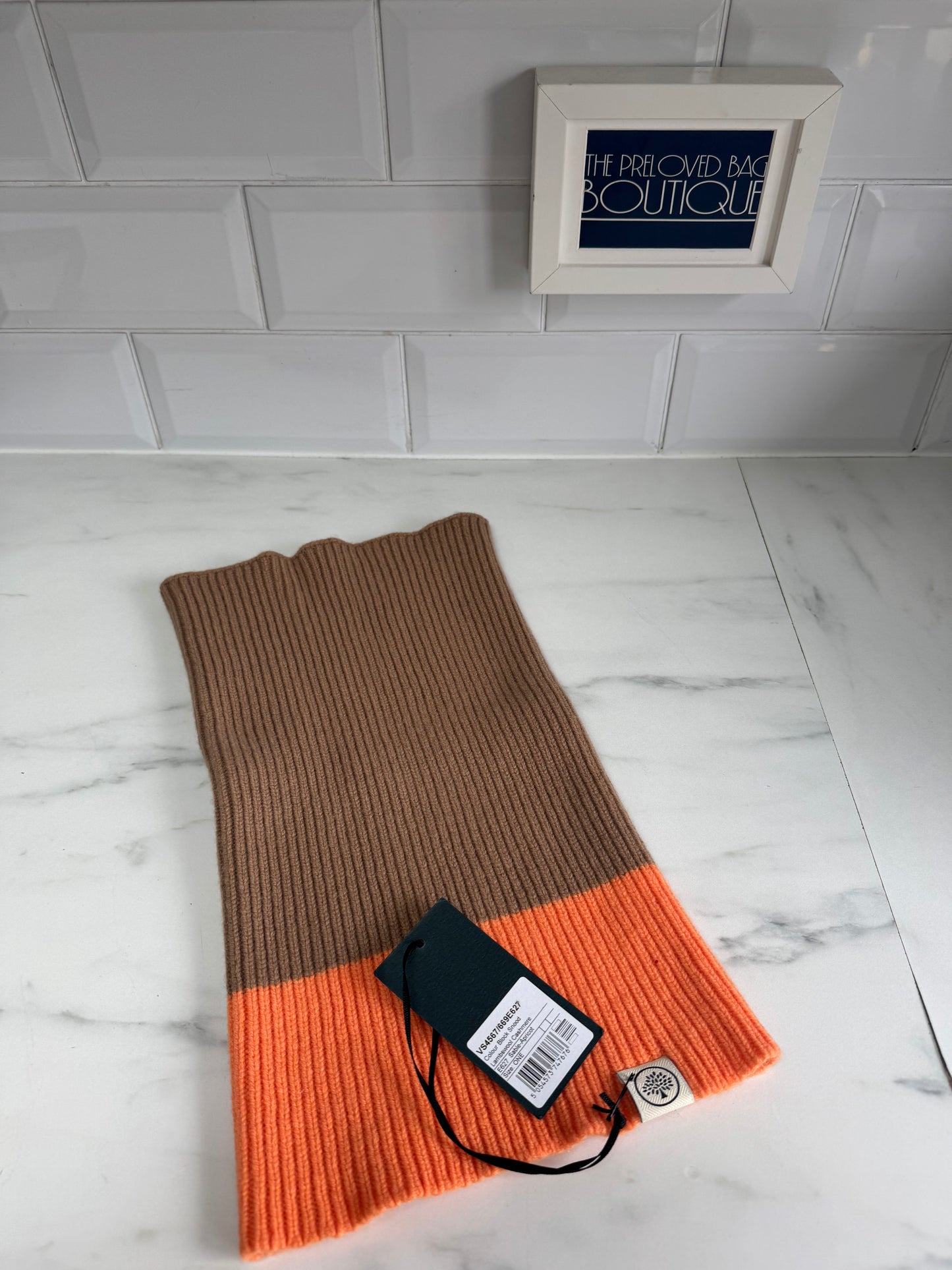 Mulberry Snood - Sable and Apricot