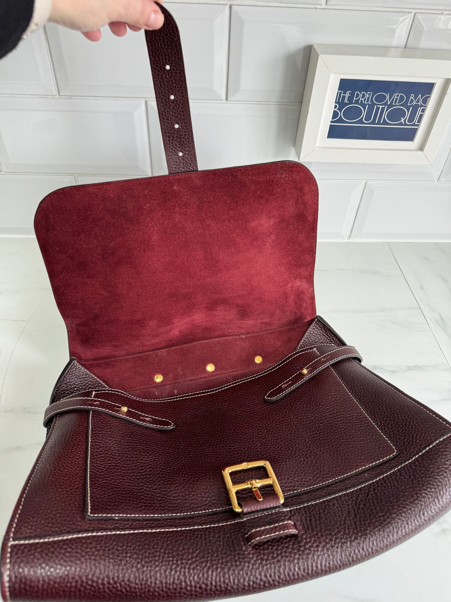 Mulberry Chiltern Satchel - Oxblood