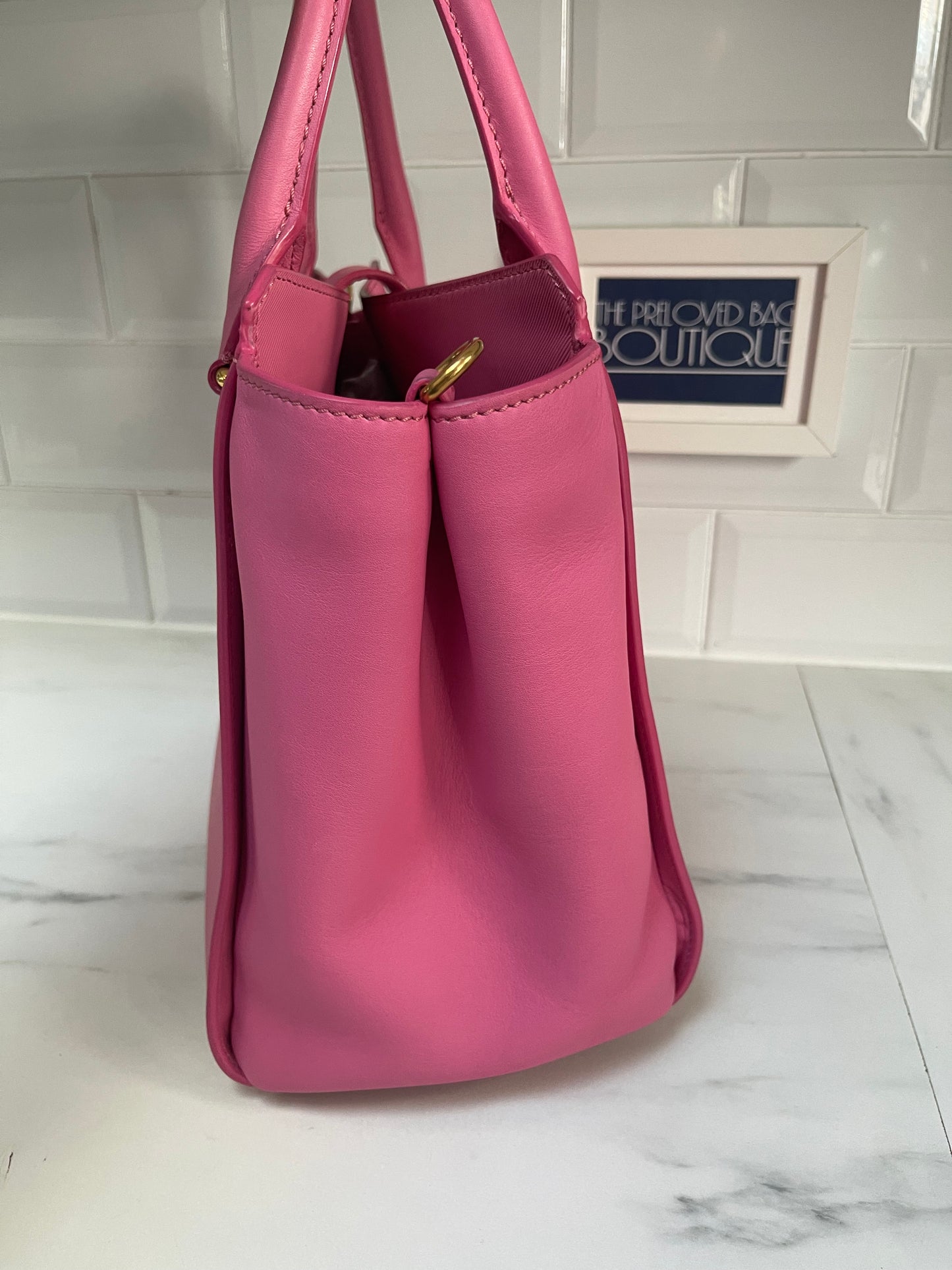 Burberry Medium Buckle Tote - Pink