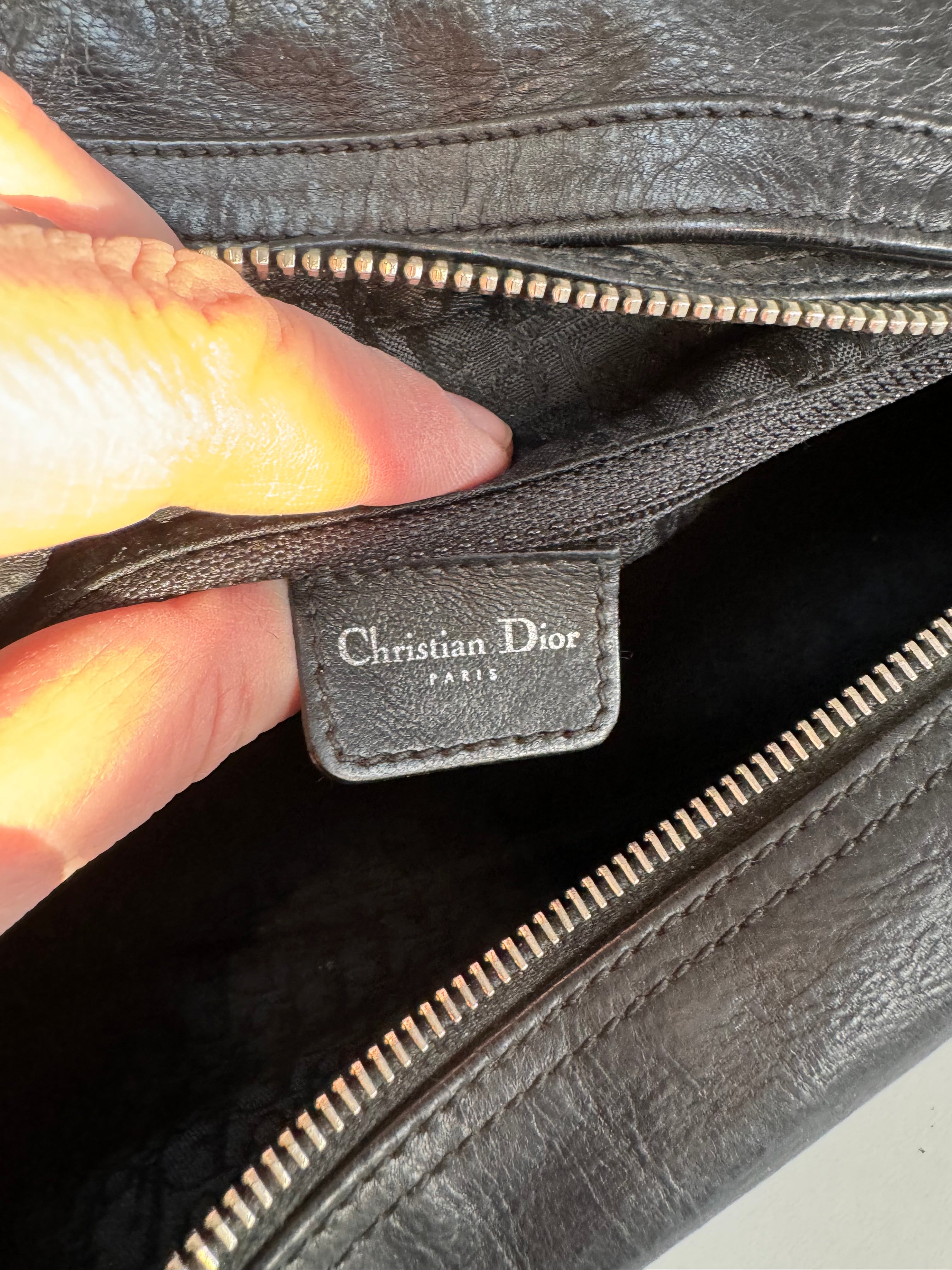 Christian Dior Vintage Shoulder Bag Black