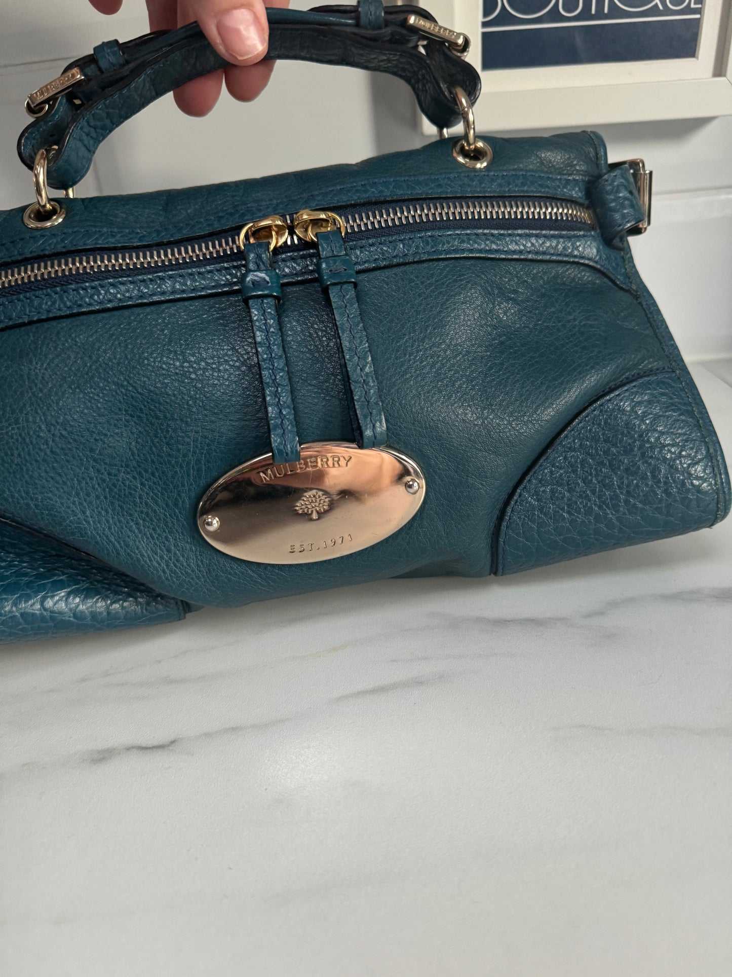 Mulberry Small Taylor - Petrol Blue