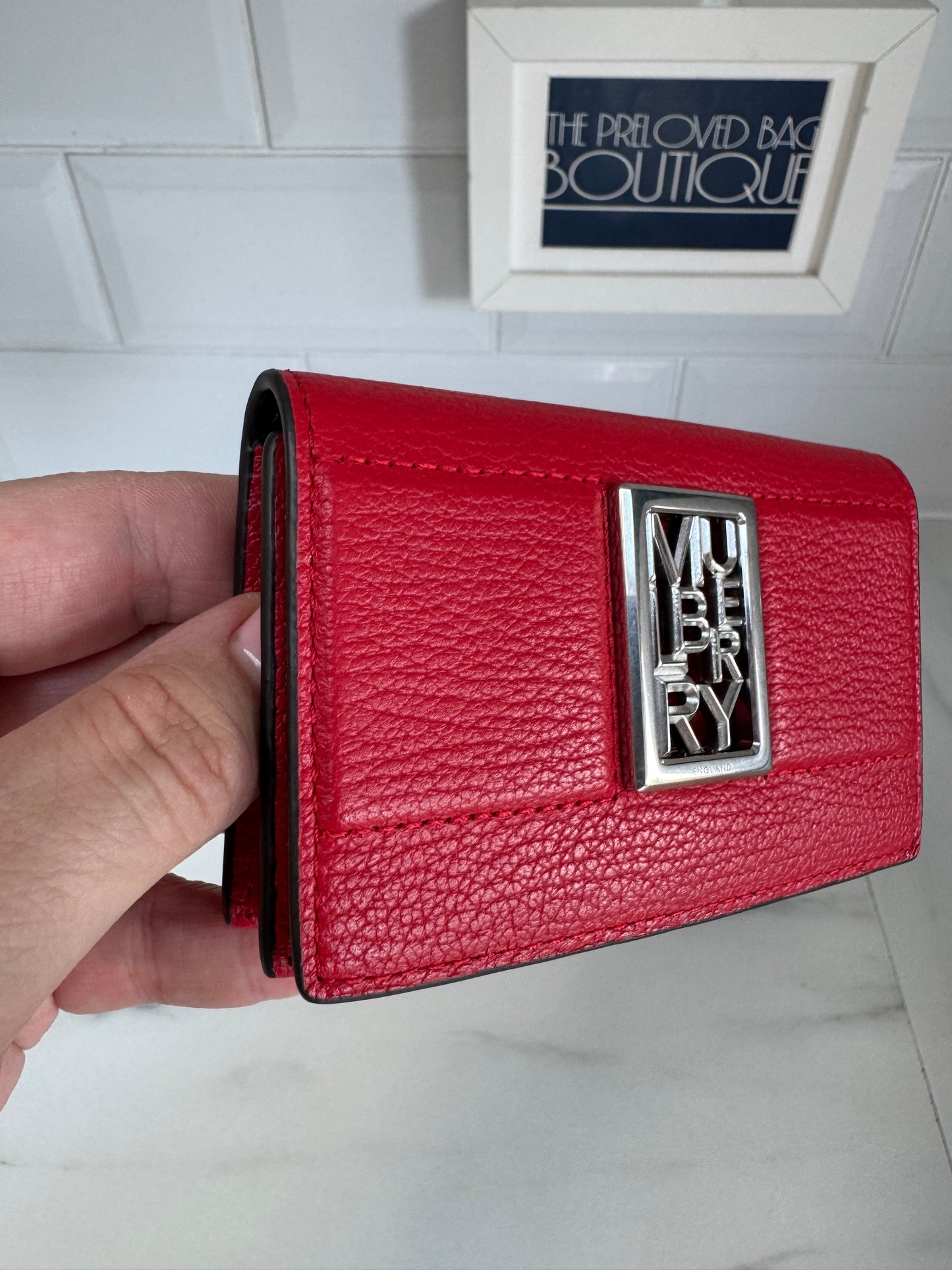 Mulberry Sadie Card Wallet - Lancaster Red