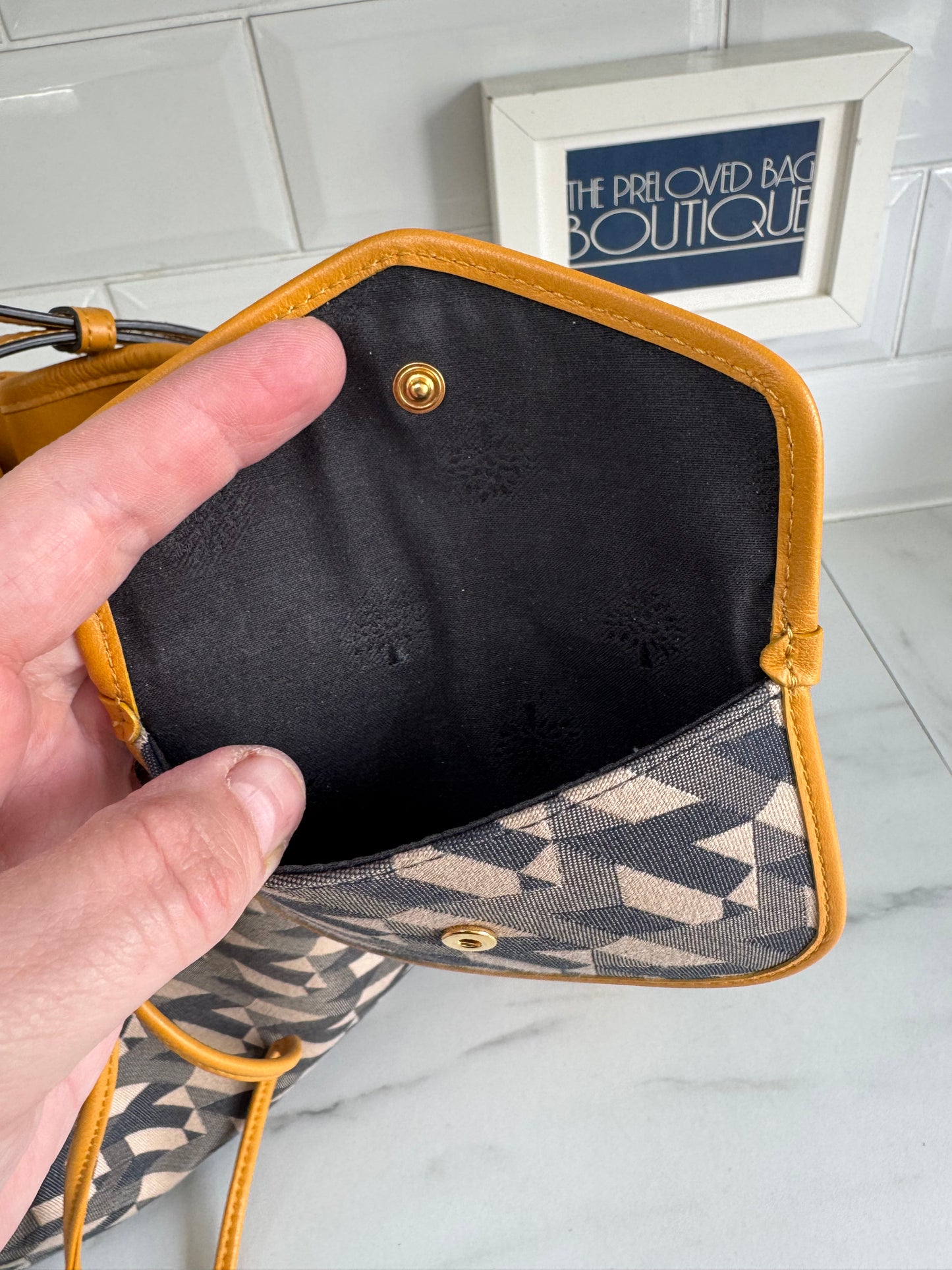 Mulberry Small Millie Tote - Deep Amber & Monogram