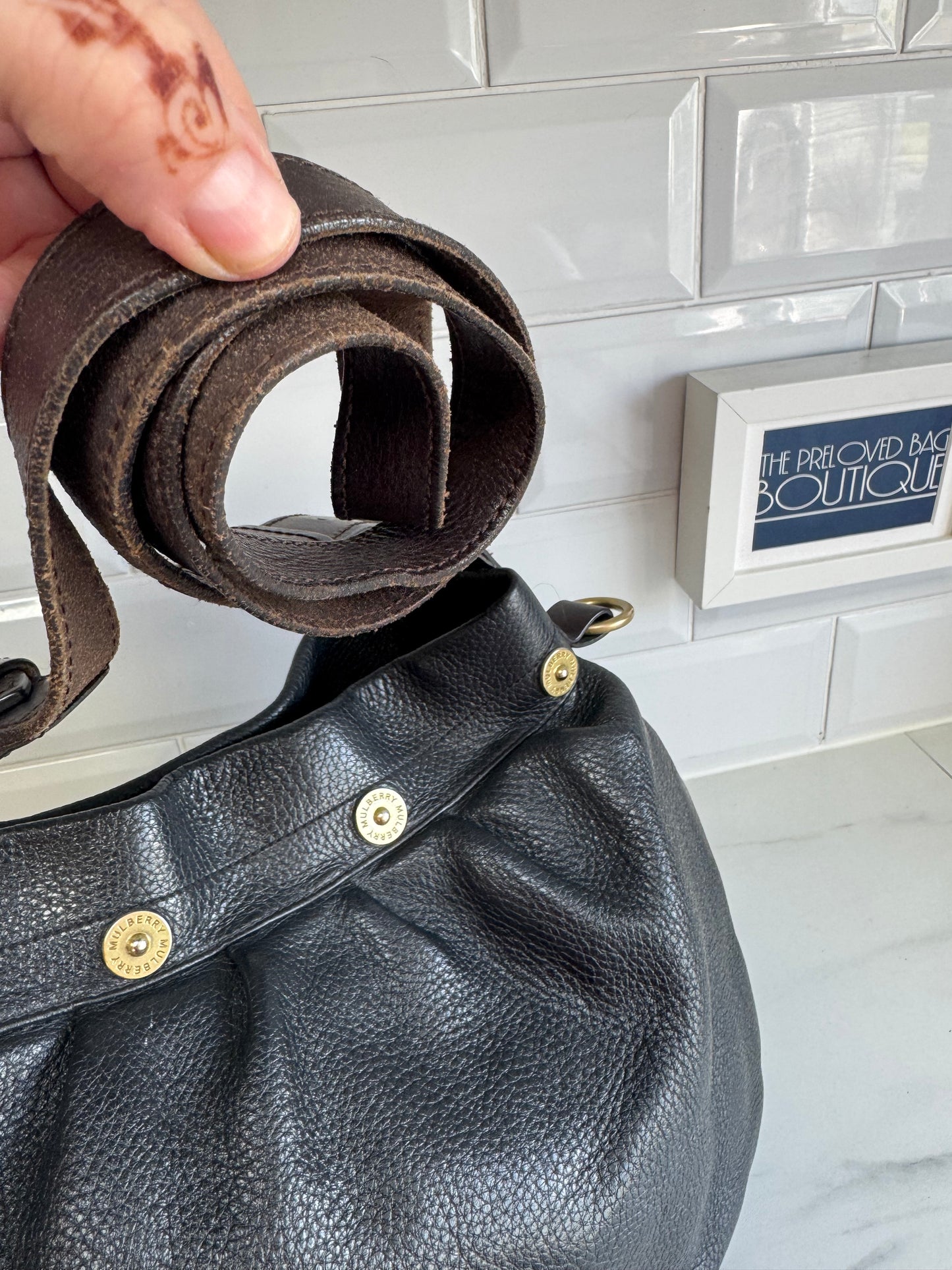 Mulberry Mitzy Messenger (2) - Black