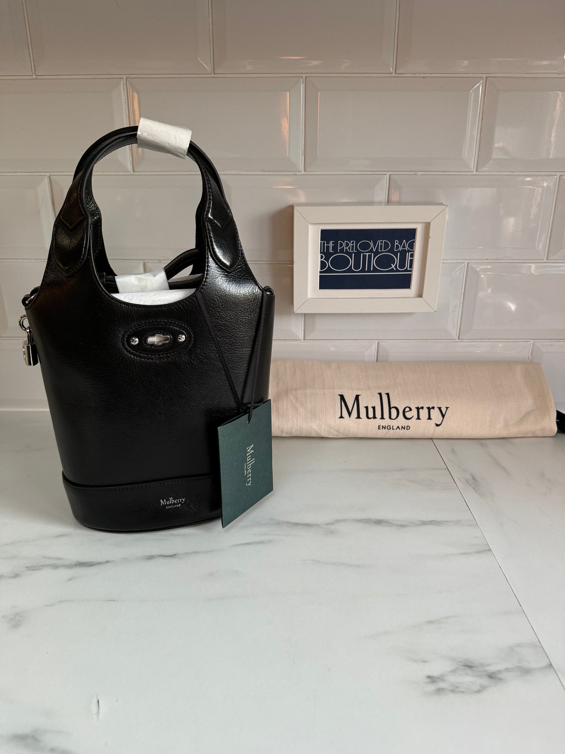Mulberry Small Lily Tote Black The Preloved Bag Boutique